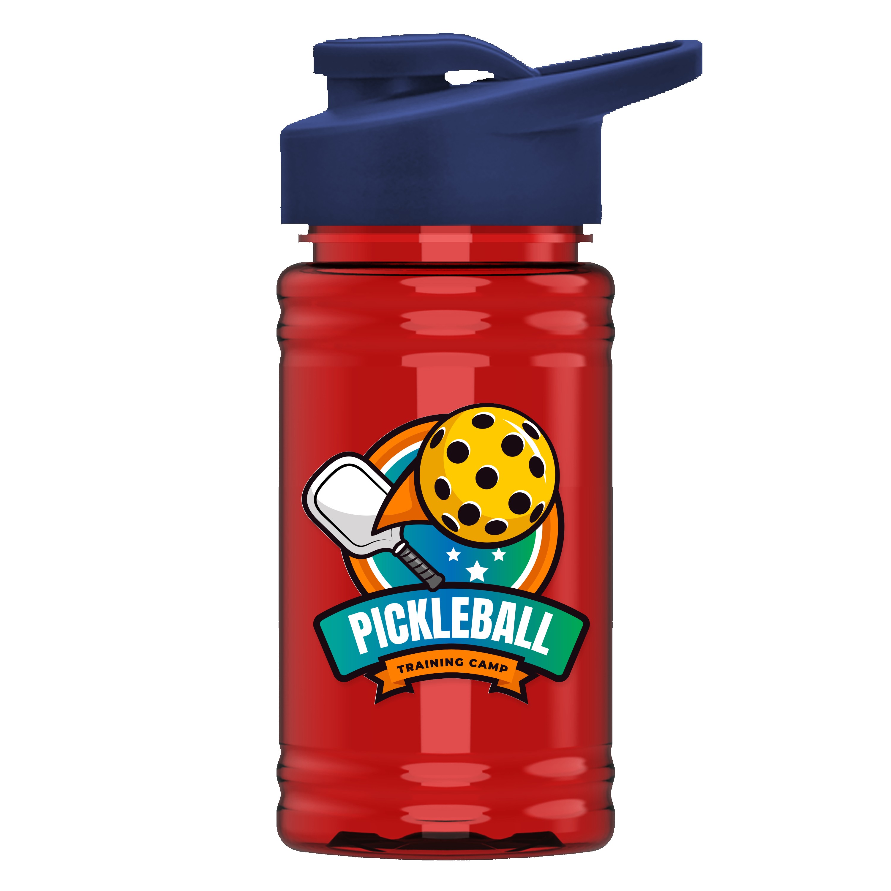 Picture of Garyline® Mini RPET Bottle with Drink-Thru Lid - 16 oz.