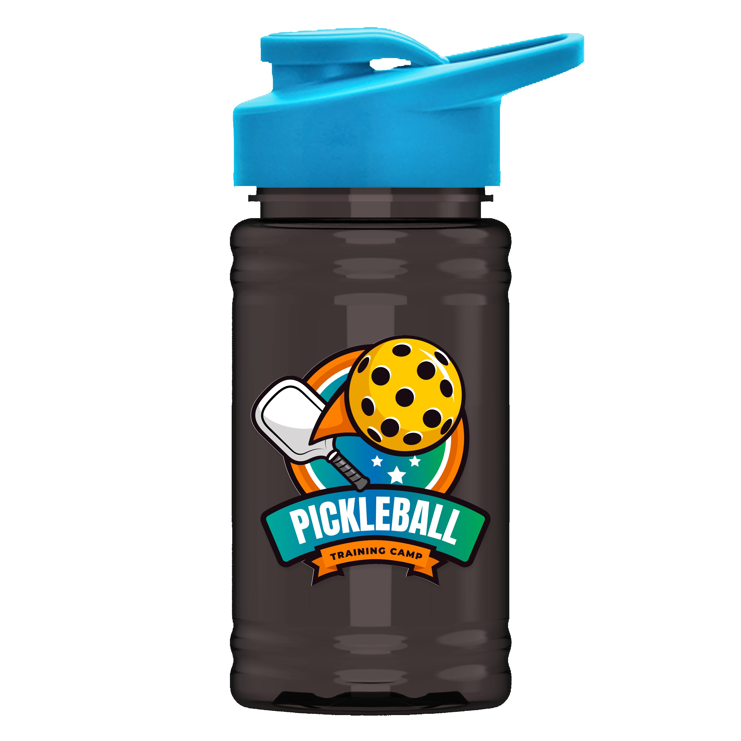 Picture of Garyline® Mini RPET Bottle with Drink-Thru Lid - 16 oz.