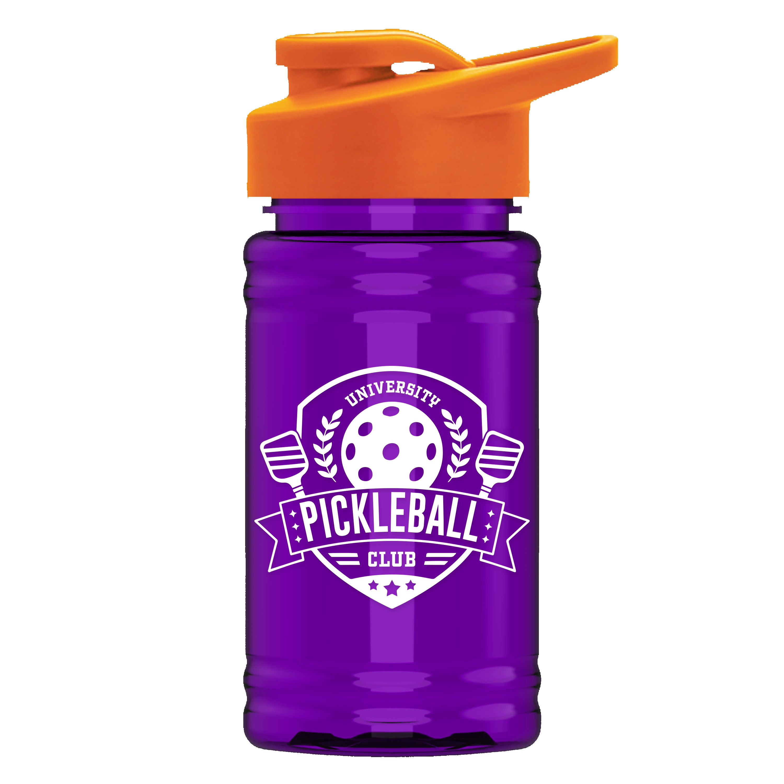 Picture of Garyline® Mini RPET Bottle with Drink-Thru Lid - 16 oz.