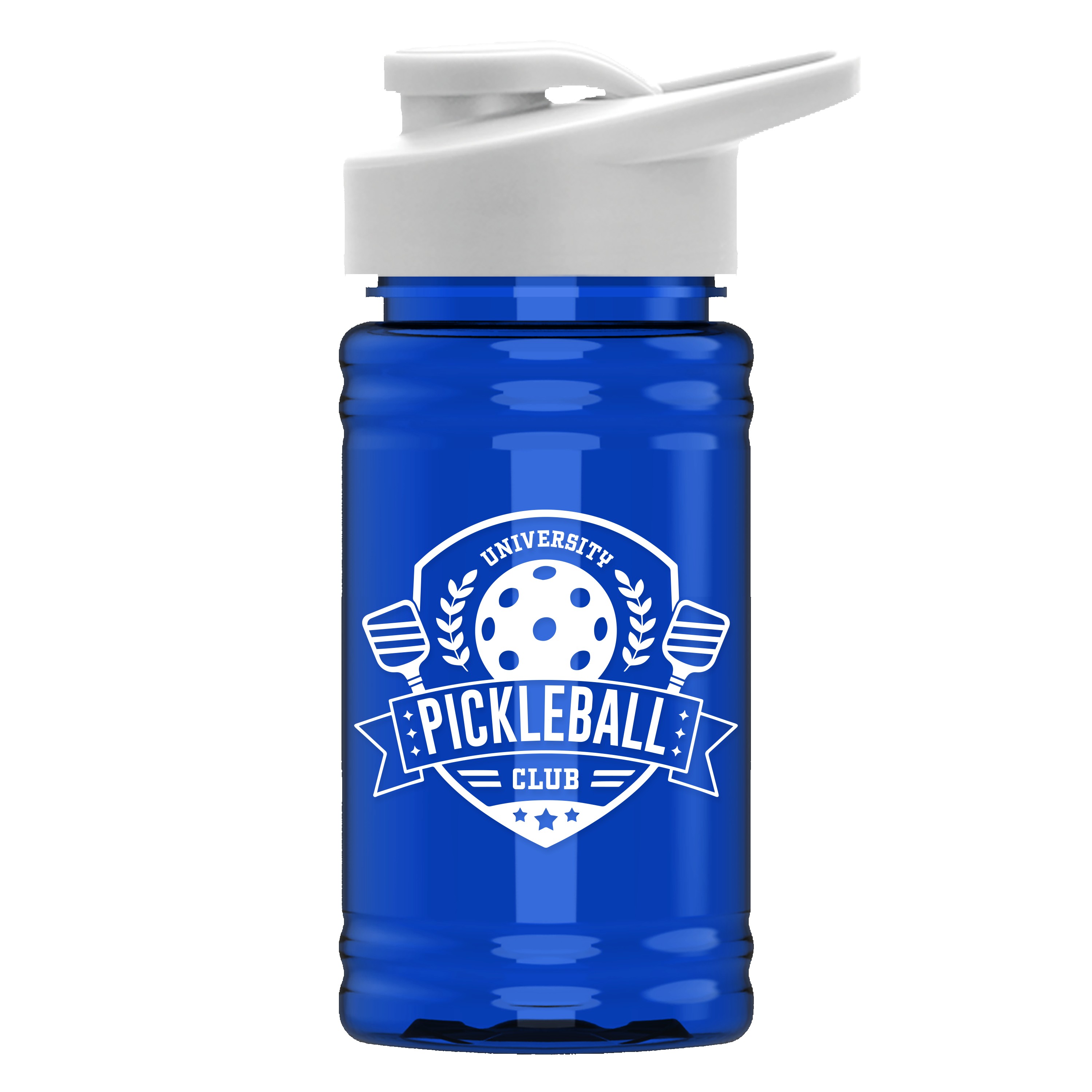 Picture of Garyline® Mini RPET Bottle with Drink-Thru Lid - 16 oz.