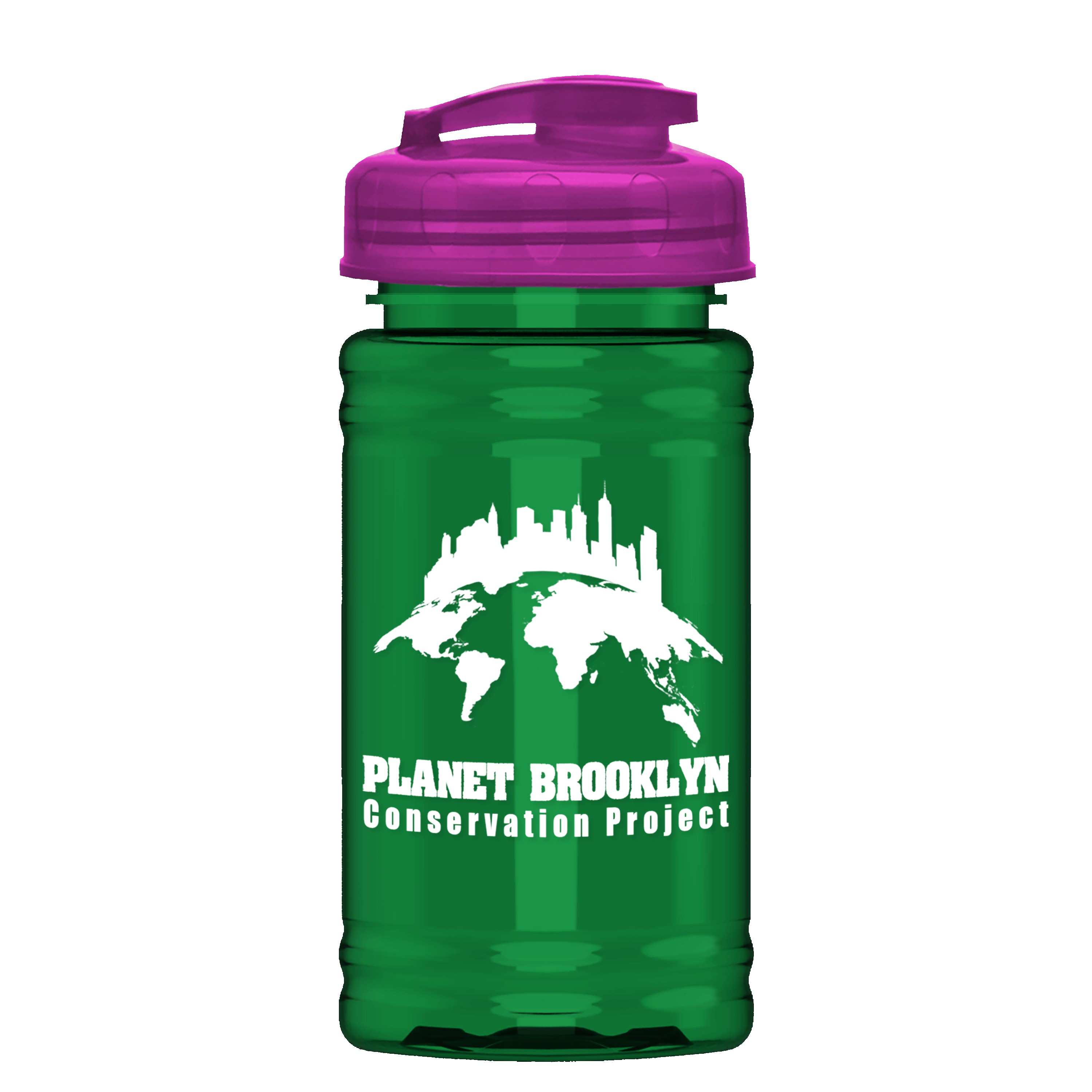 Picture of Garyline® Mini RPET Bottle with Flip-Top Lid - 16 oz.