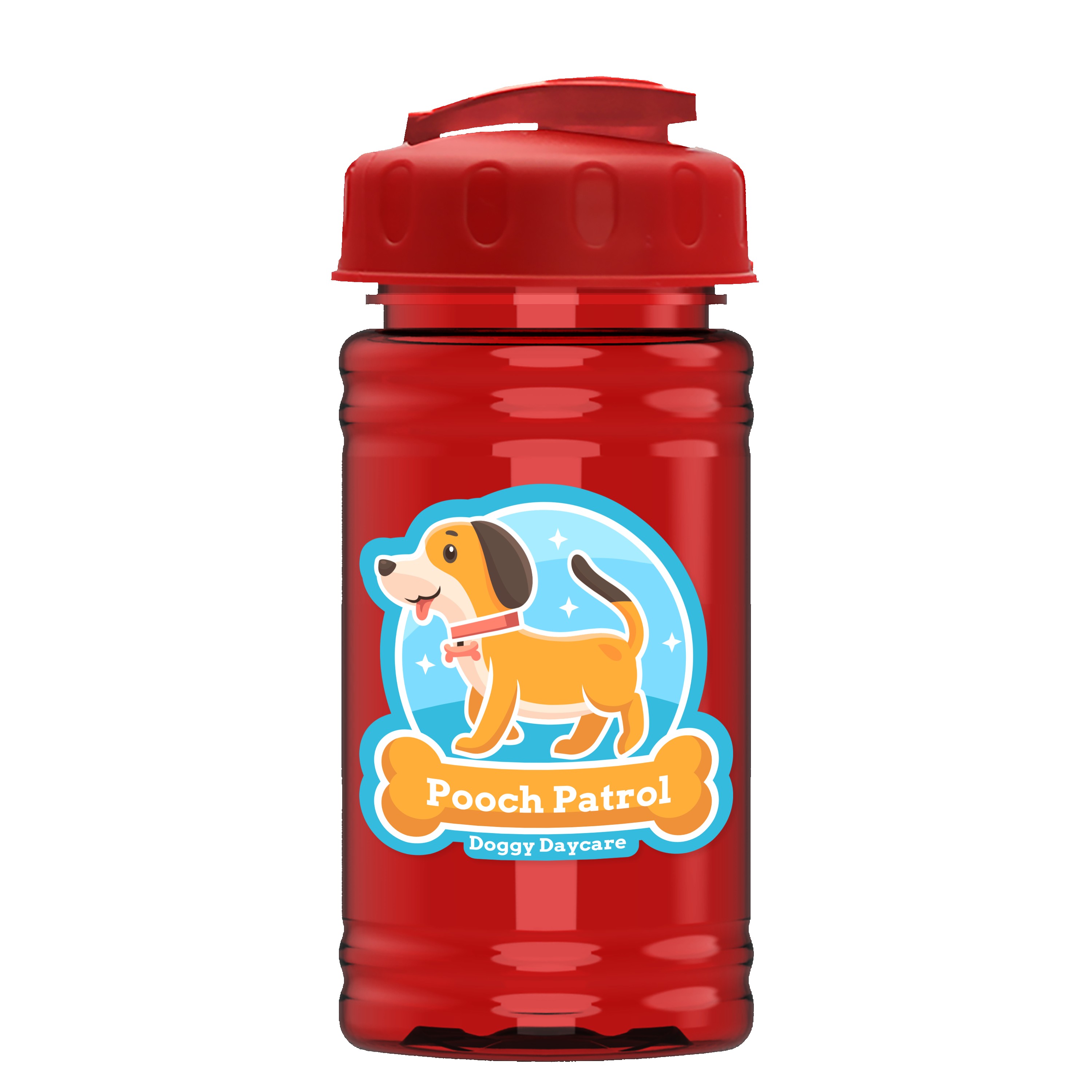 Picture of Garyline® Mini RPET Bottle with Flip-Top Lid - 16 oz.