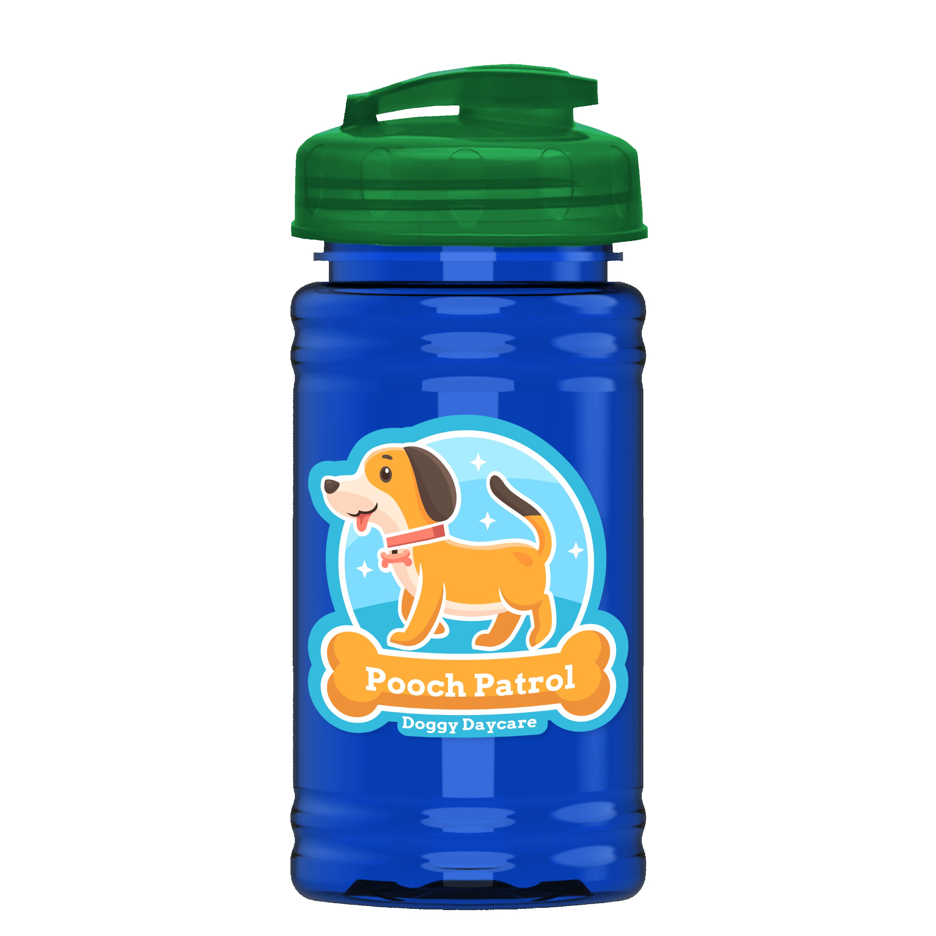 Picture of Garyline® Mini RPET Bottle with Flip-Top Lid - 16 oz.