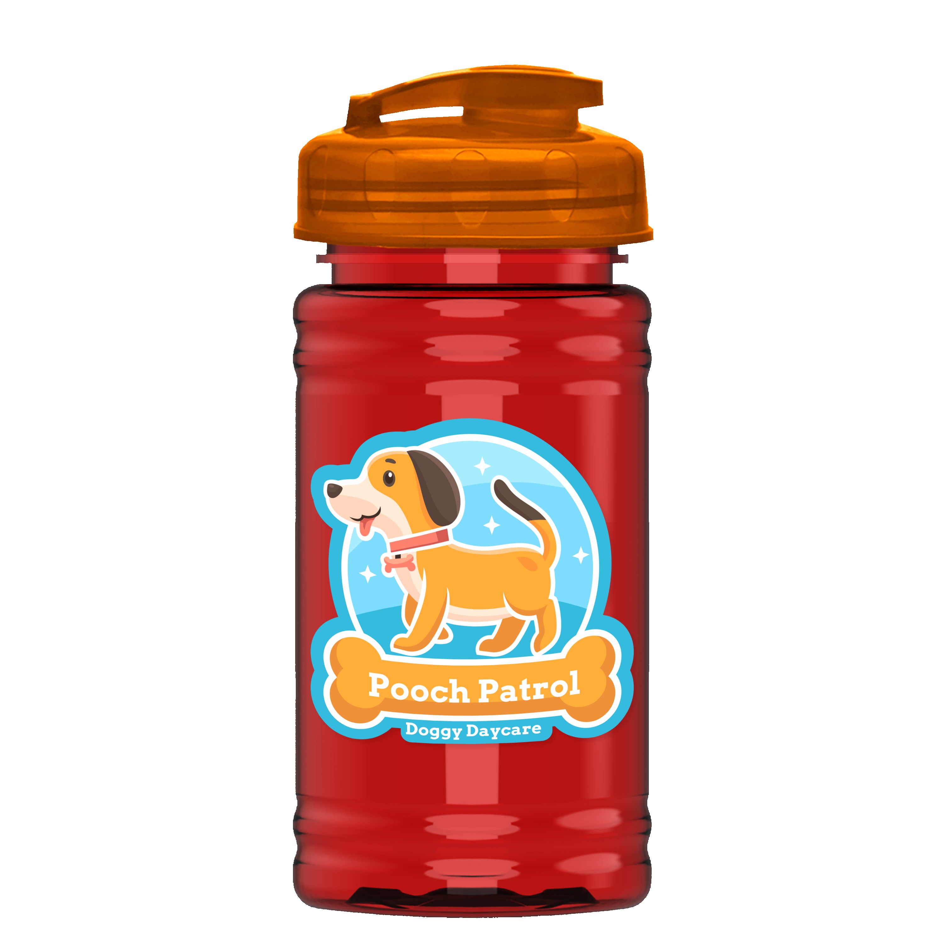 Picture of Garyline® Mini RPET Bottle with Flip-Top Lid - 16 oz.