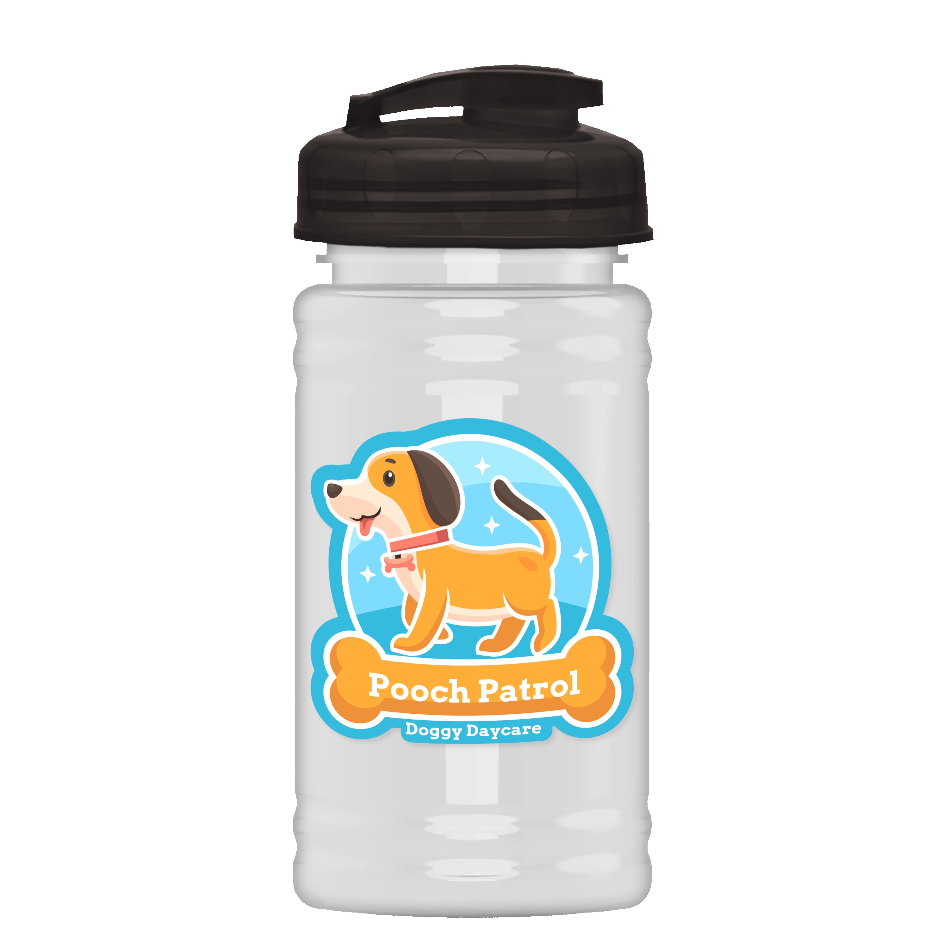 Picture of Garyline® Mini RPET Bottle with Flip-Top Lid - 16 oz.