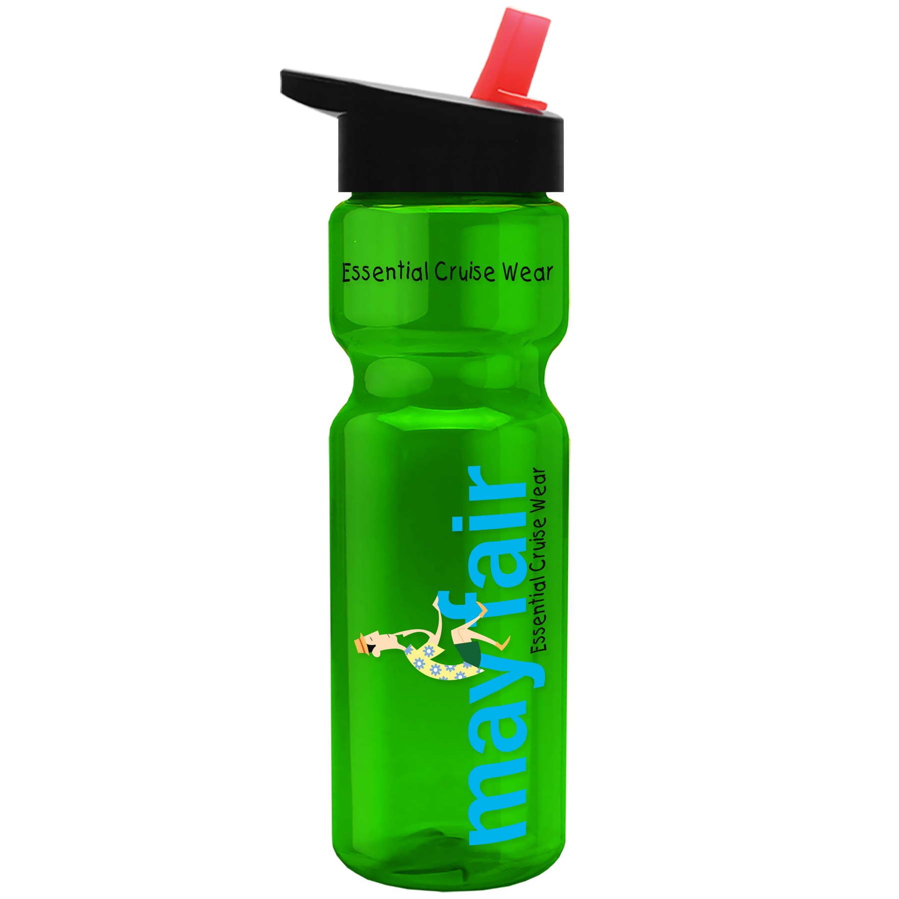 Picture of Garyline® Champ Recycled Bottle with Flip-Straw Lid - 28 oz.