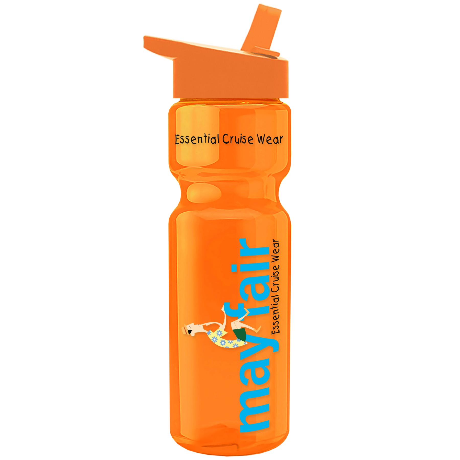 Picture of Garyline® Champ Recycled Bottle with Flip-Straw Lid - 28 oz.