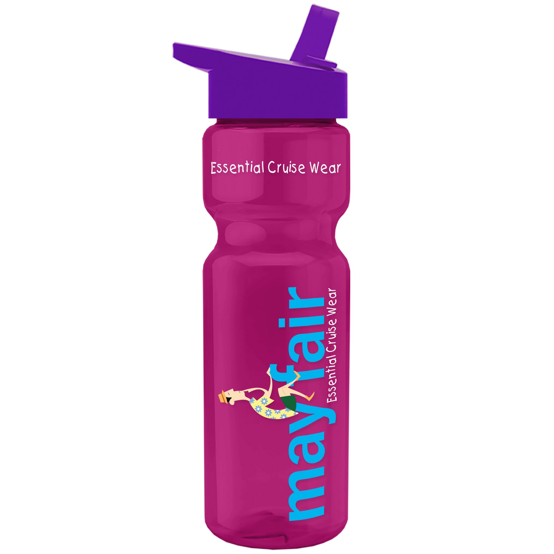 Picture of Garyline® Champ Recycled Bottle with Flip-Straw Lid - 28 oz.