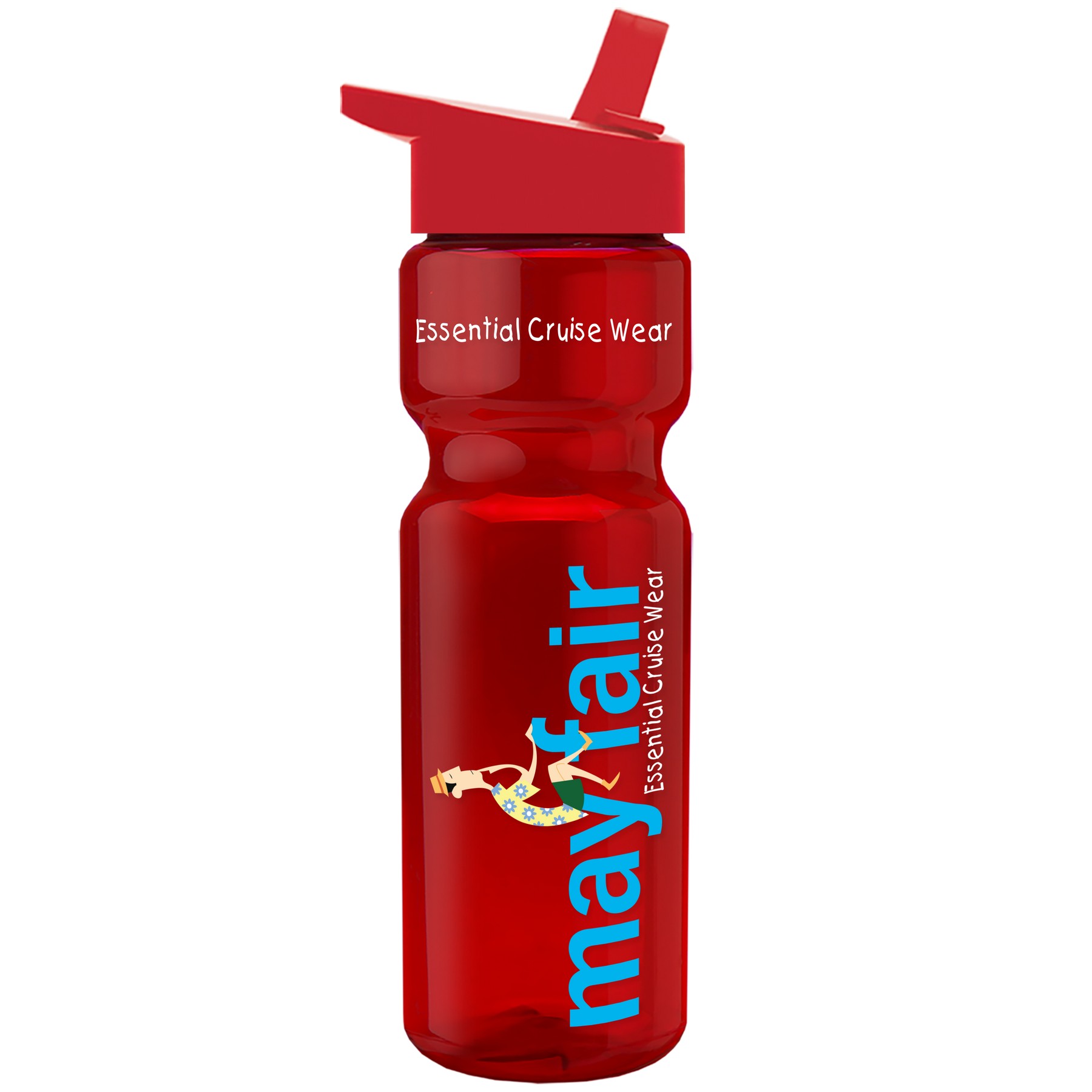 Picture of Garyline® Champ Recycled Bottle with Flip-Straw Lid - 28 oz.