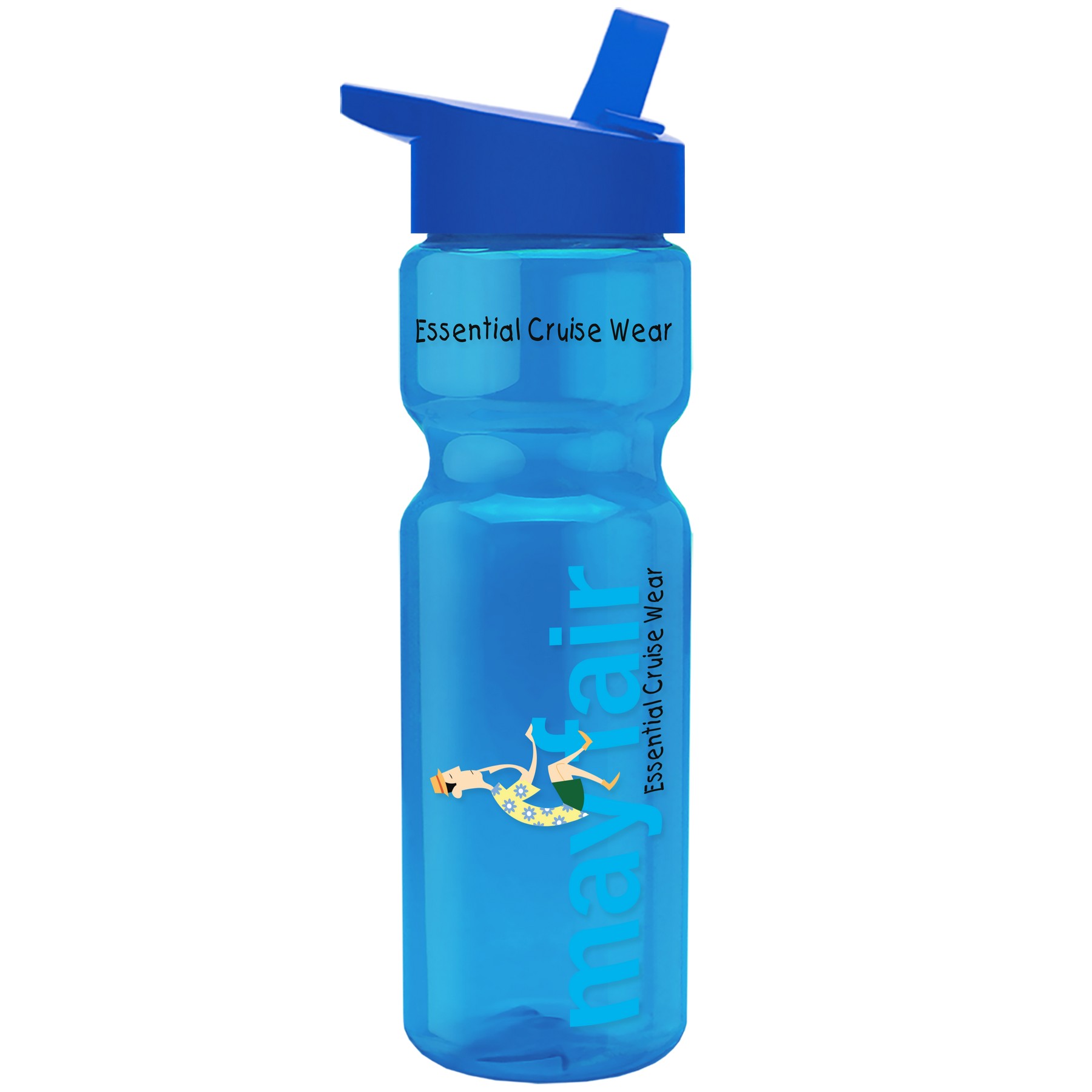 Picture of Garyline® Champ Recycled Bottle with Flip-Straw Lid - 28 oz.
