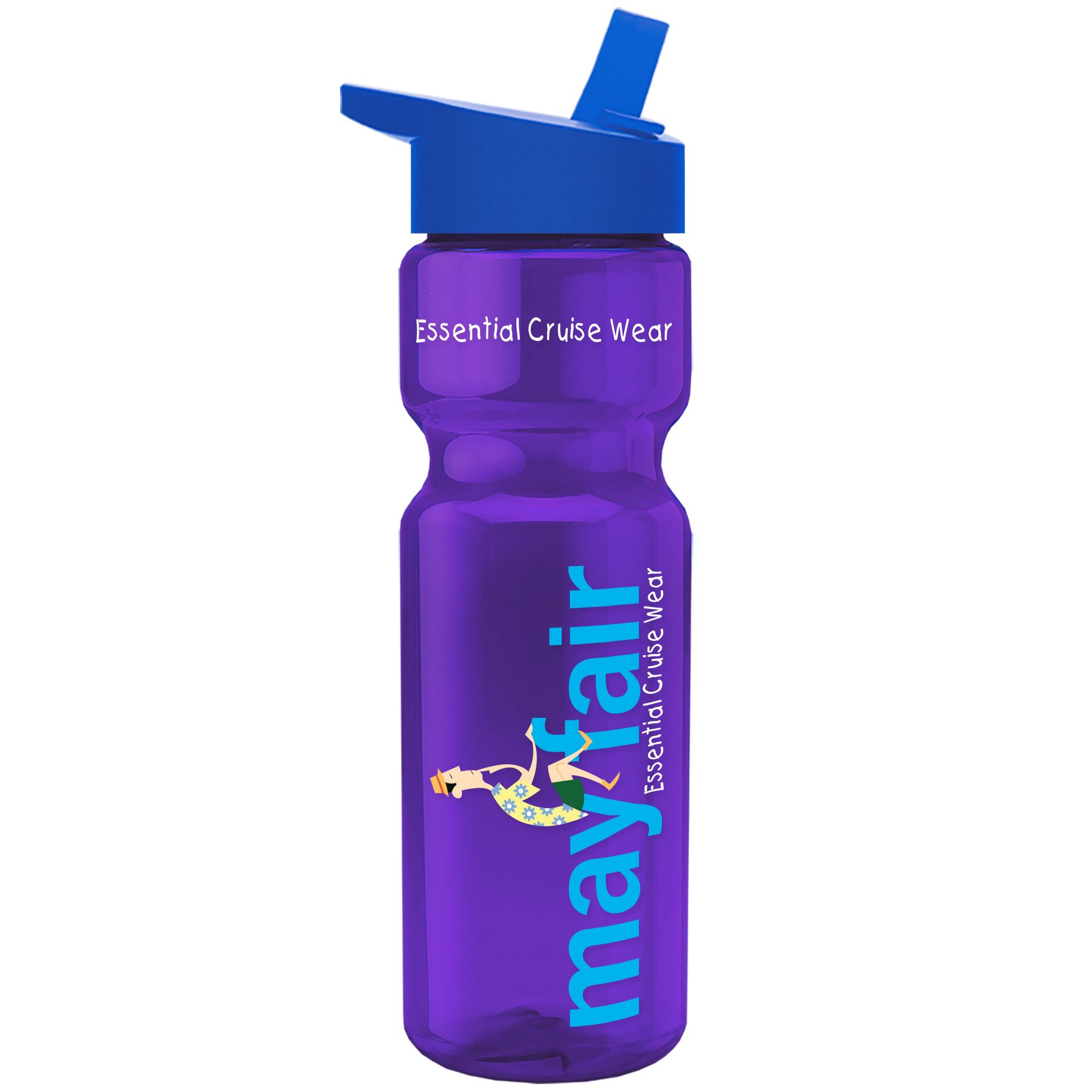 Picture of Garyline® Champ Recycled Bottle with Flip-Straw Lid - 28 oz.