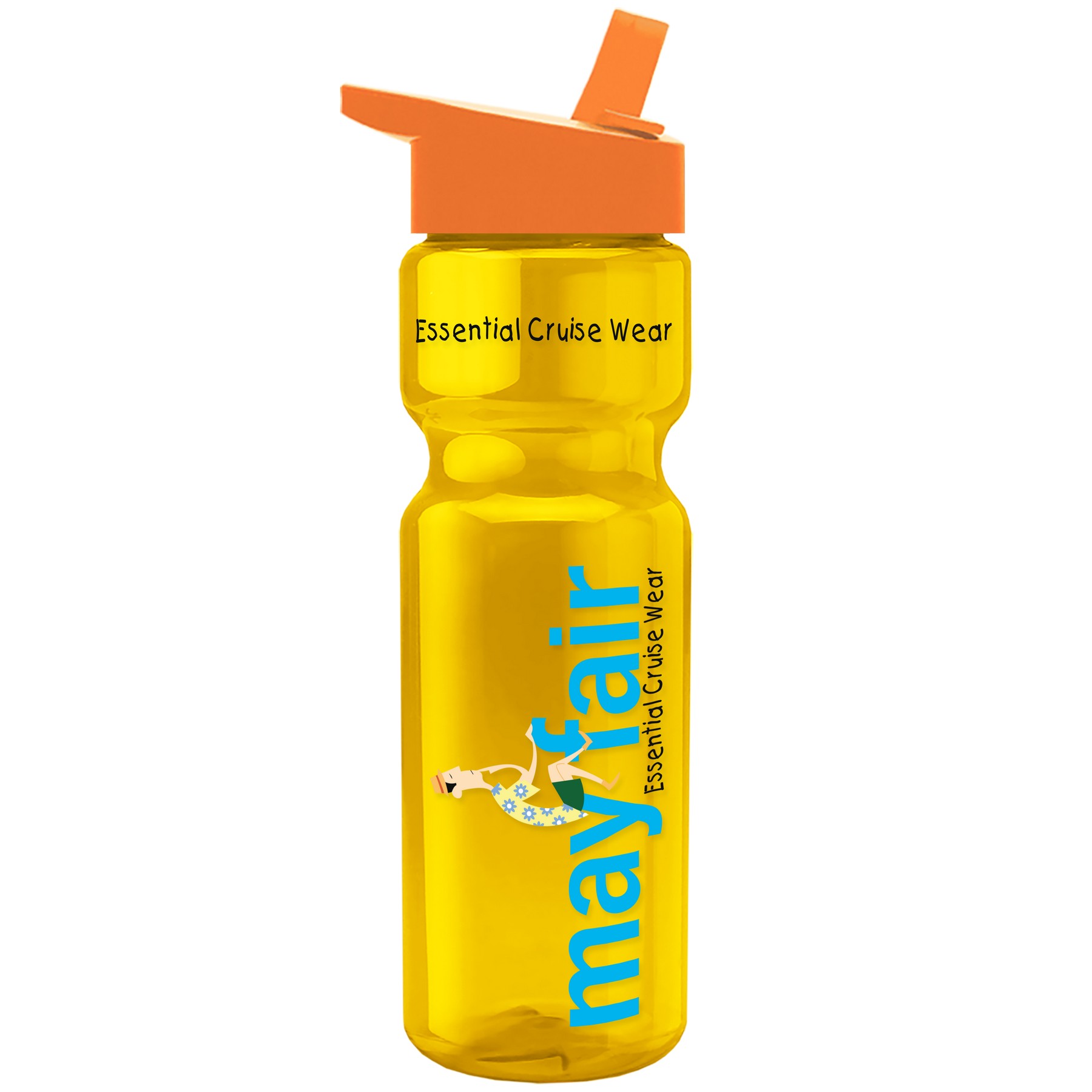 Picture of Garyline® Champ Recycled Bottle with Flip-Straw Lid - 28 oz.