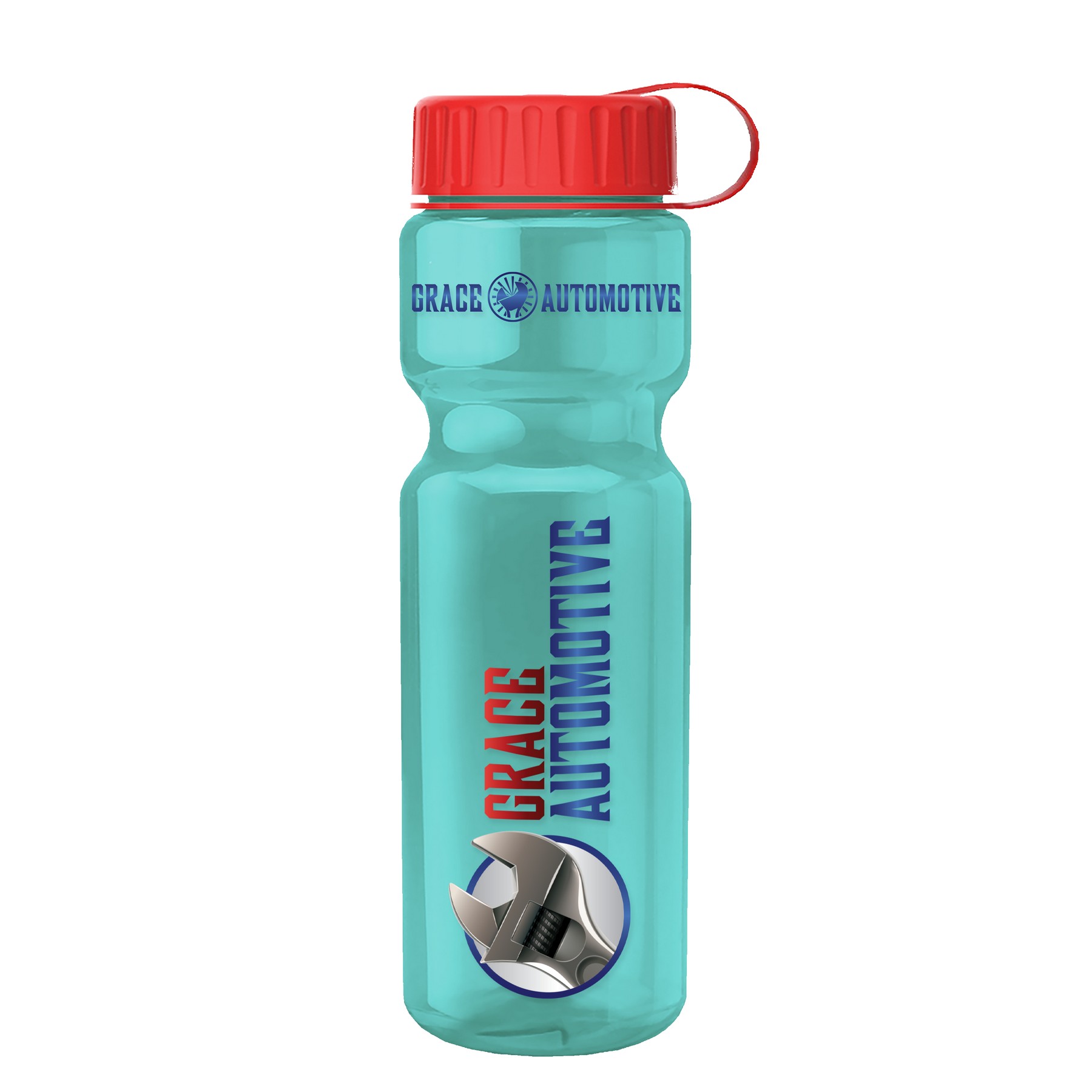 Picture of Garyline® Champ Recycled Bottle with Tethered Lid - 28 oz.
