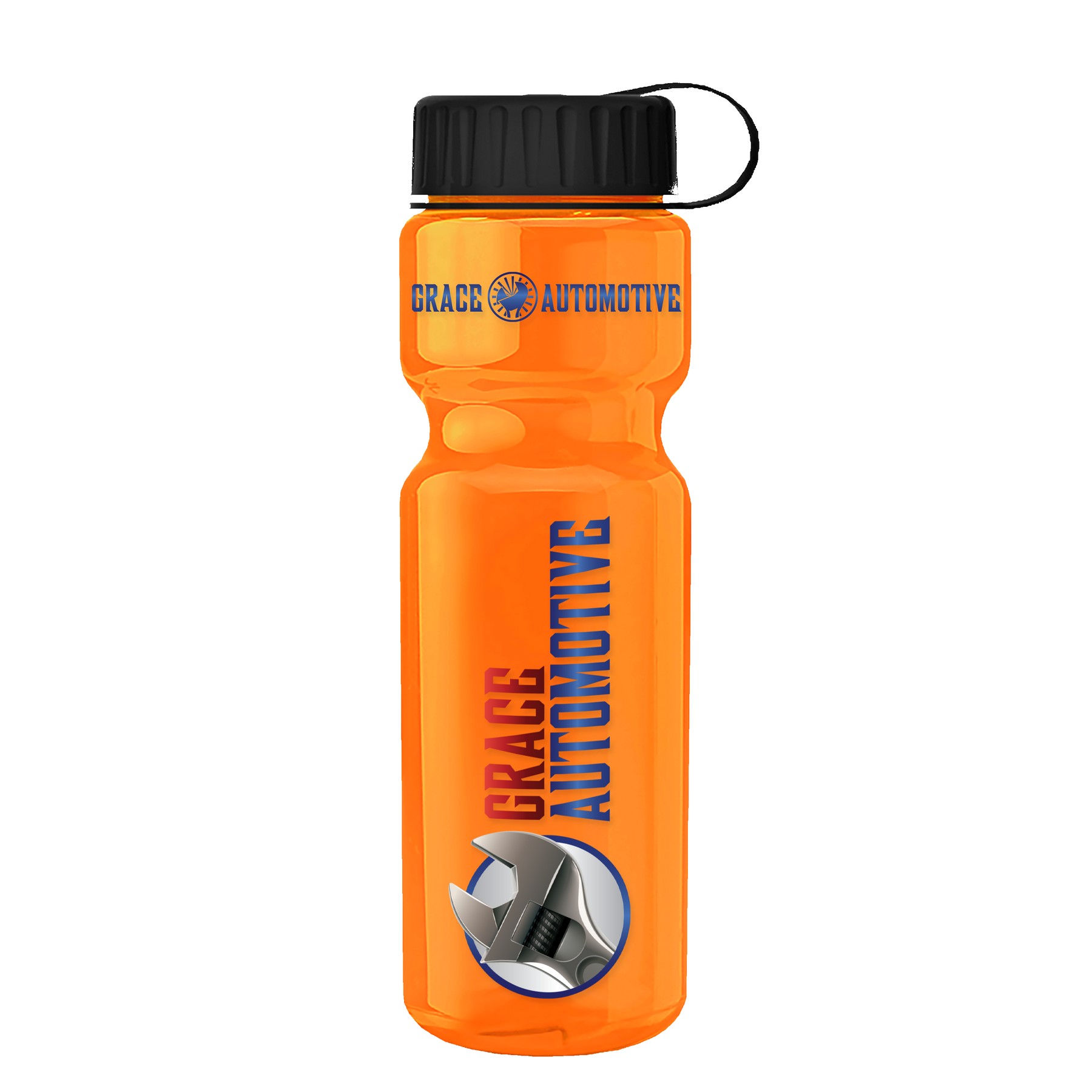 Picture of Garyline® Champ Recycled Bottle with Tethered Lid - 28 oz.