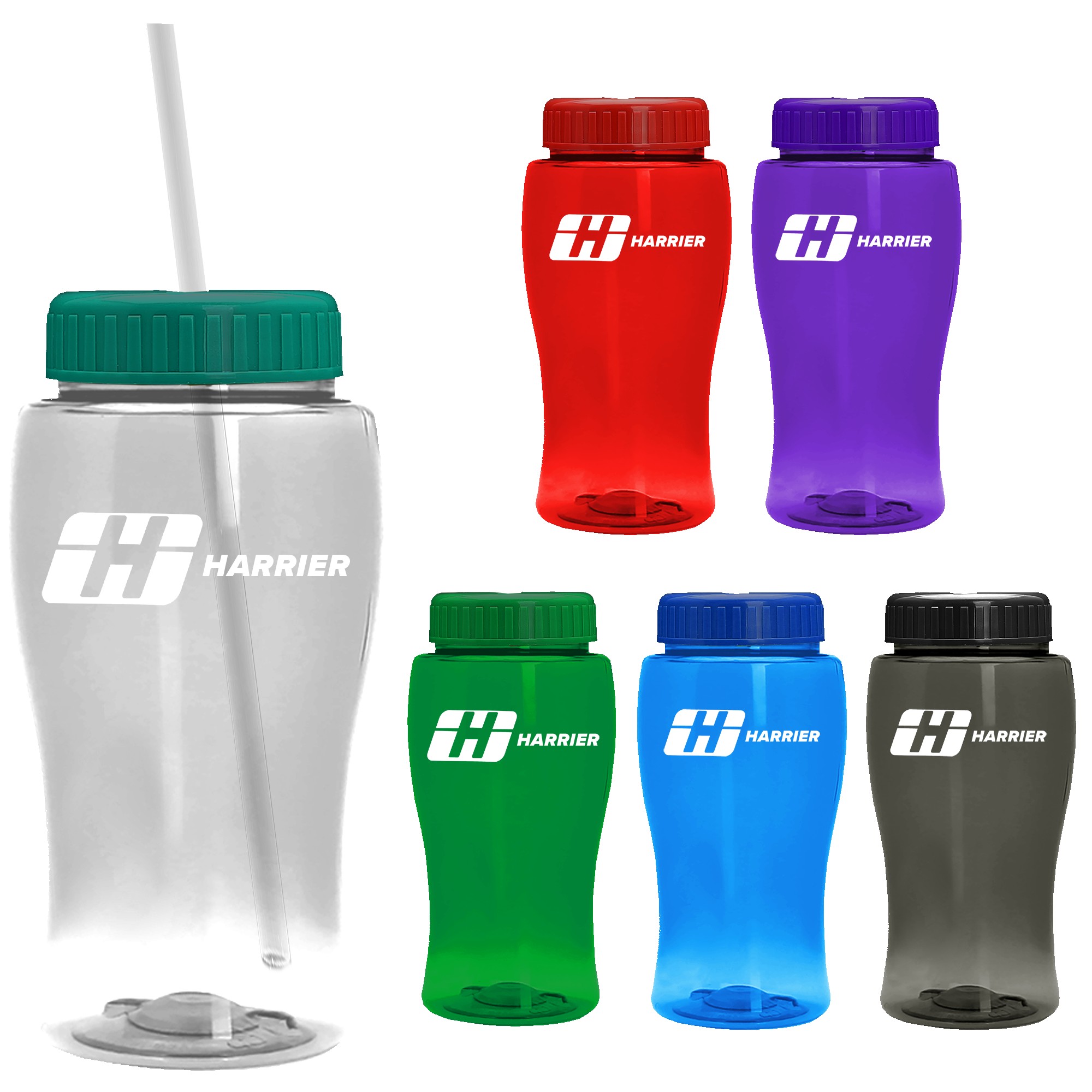 Picture of 18 Oz. Pure-Poly Junior Sports Bottle w/Straw Lid