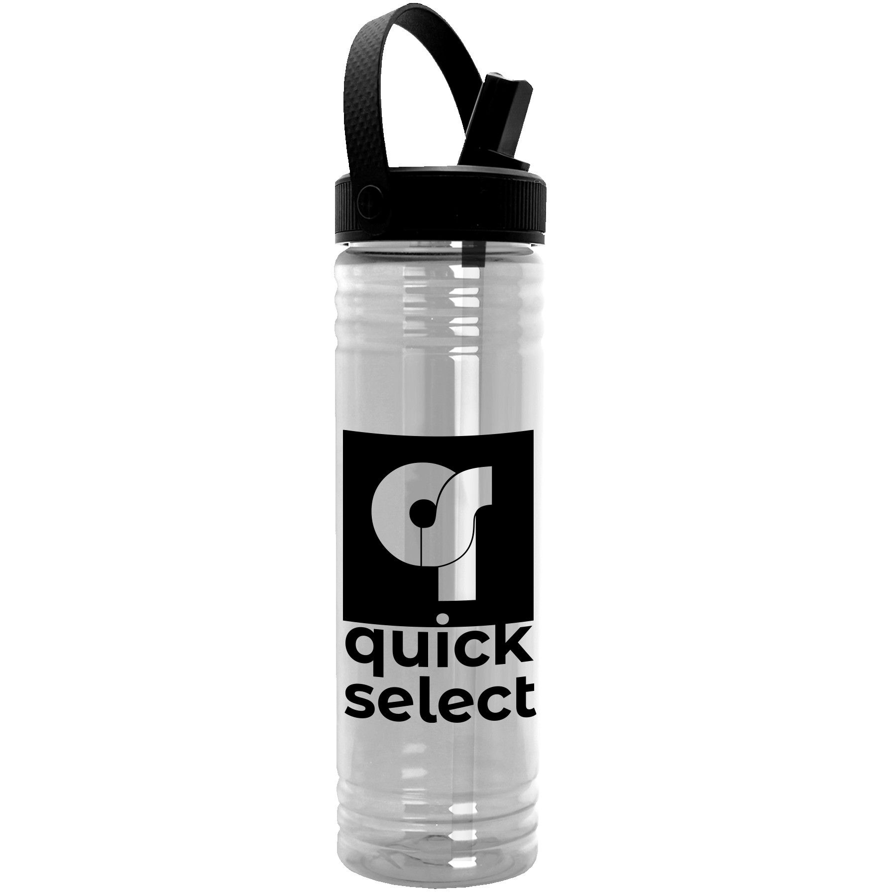 Picture of Garyline® Slim Fit Bottle with Flip-Straw, Swivel-Handle Lid - 24 oz.