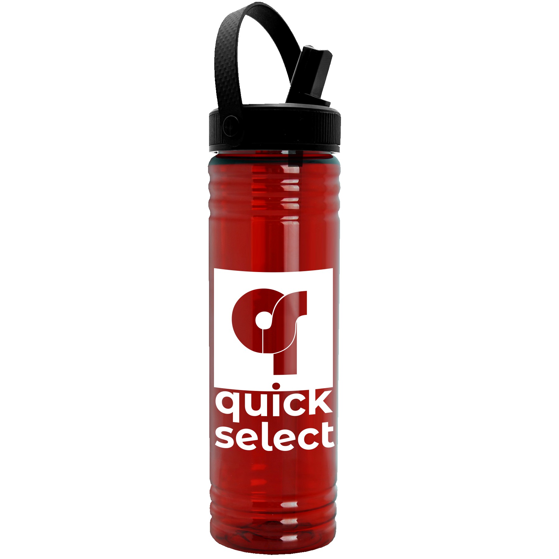 Picture of Garyline® Slim Fit Bottle with Flip-Straw, Swivel-Handle Lid - 24 oz.