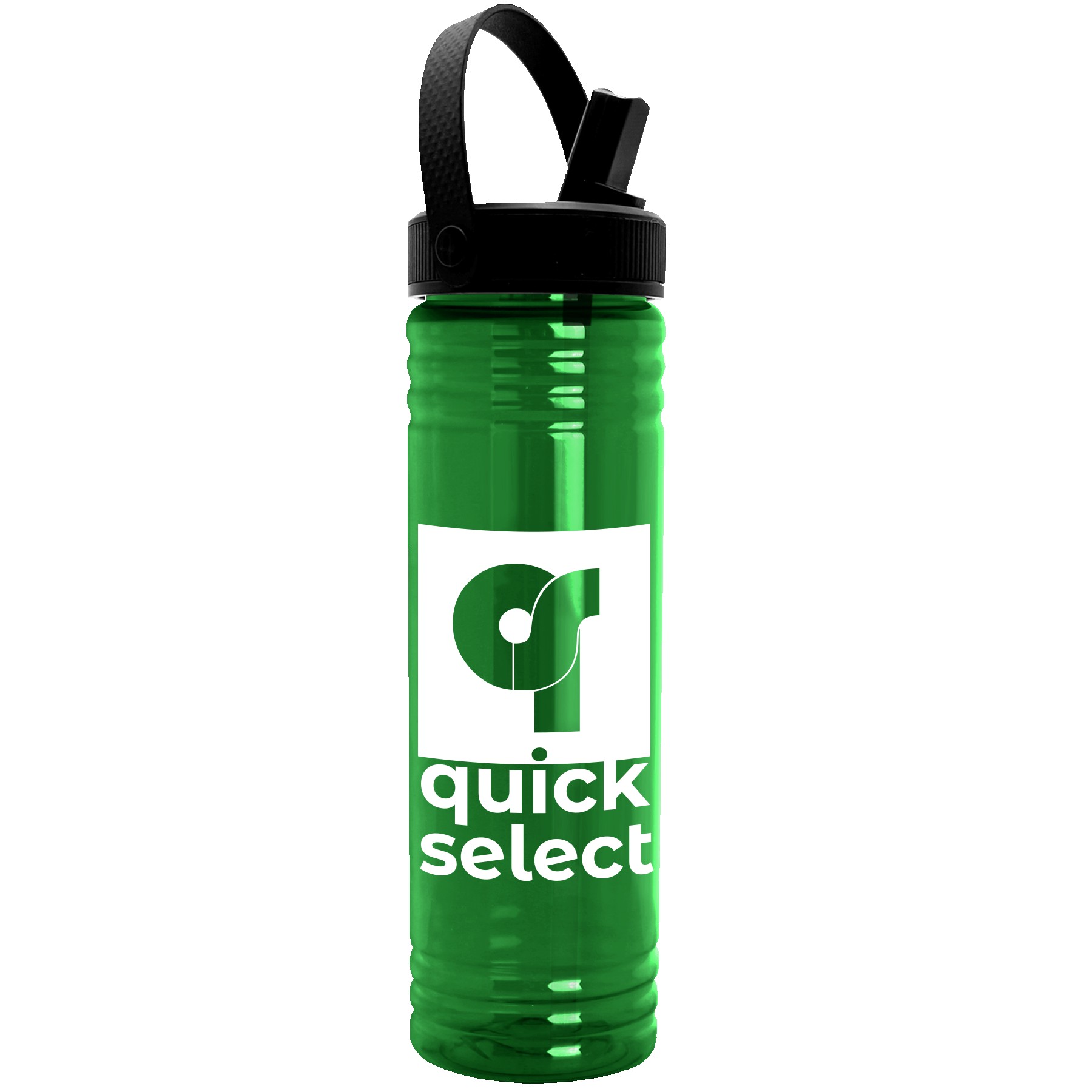 Picture of Garyline® Slim Fit Bottle with Flip-Straw, Swivel-Handle Lid - 24 oz.