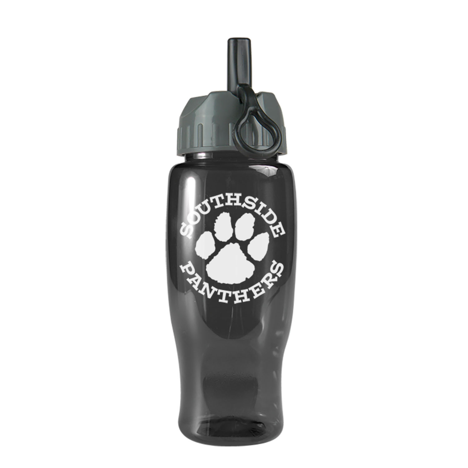 Picture of 27 Oz. Poly-Pure Sports Bottle w/Flip Straw Lid