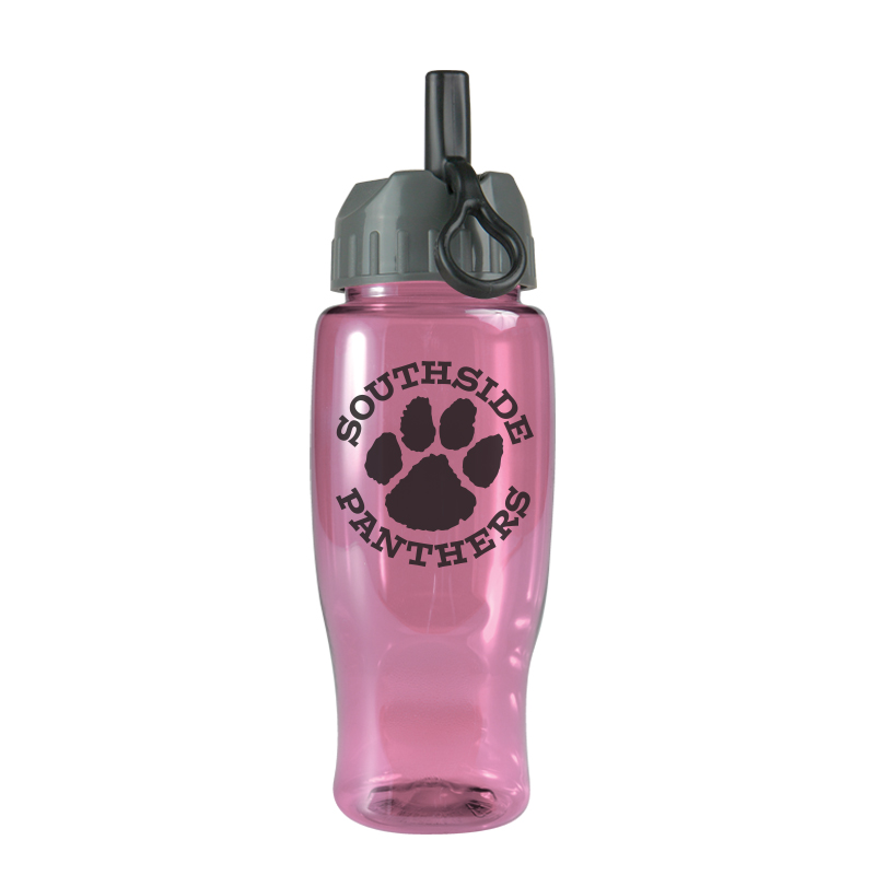 Picture of 27 Oz. Poly-Pure Sports Bottle w/Flip Straw Lid