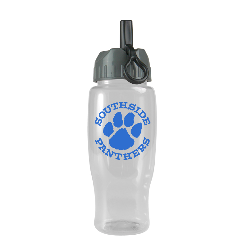 Picture of 27 Oz. Poly-Pure Sports Bottle w/Flip Straw Lid