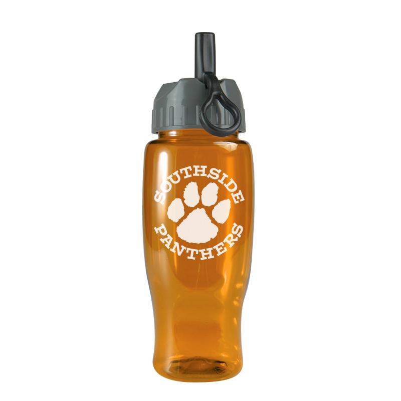Picture of 27 Oz. Poly-Pure Sports Bottle w/Flip Straw Lid