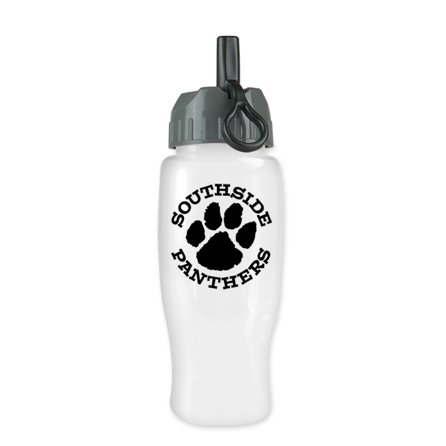 Picture of 27 Oz. Poly-Pure Sports Bottle w/Flip Straw Lid