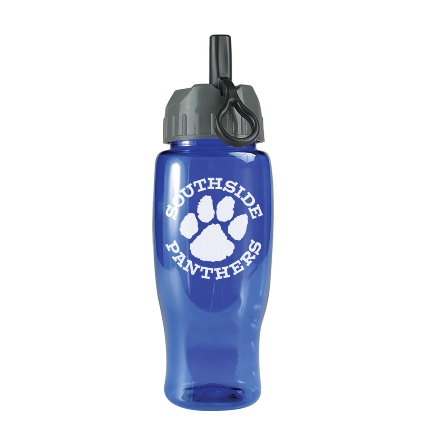 Picture of 27 Oz. Poly-Pure Sports Bottle w/Flip Straw Lid