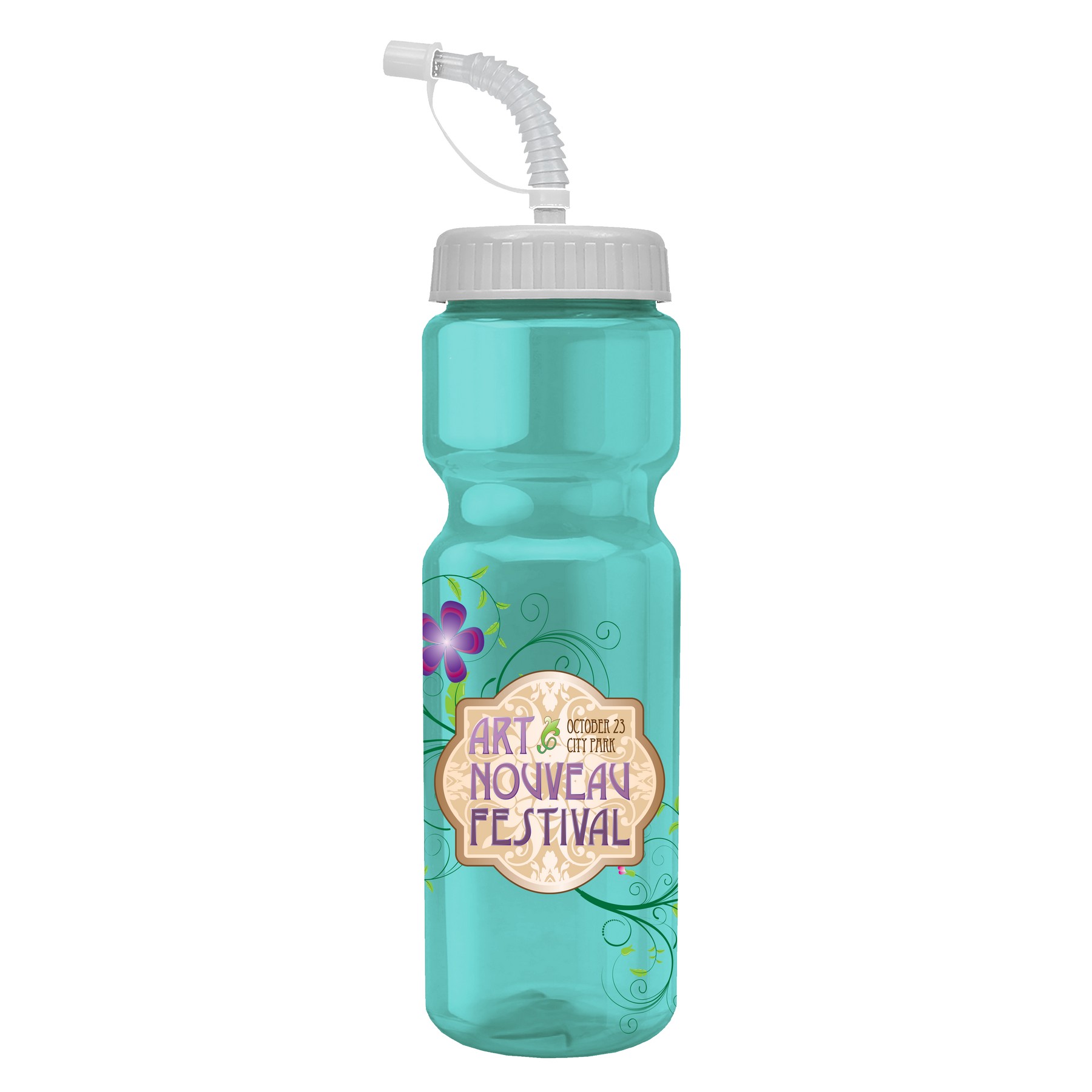 Picture of Garyline® Champ Bottle with Straw Lid - 28 oz.