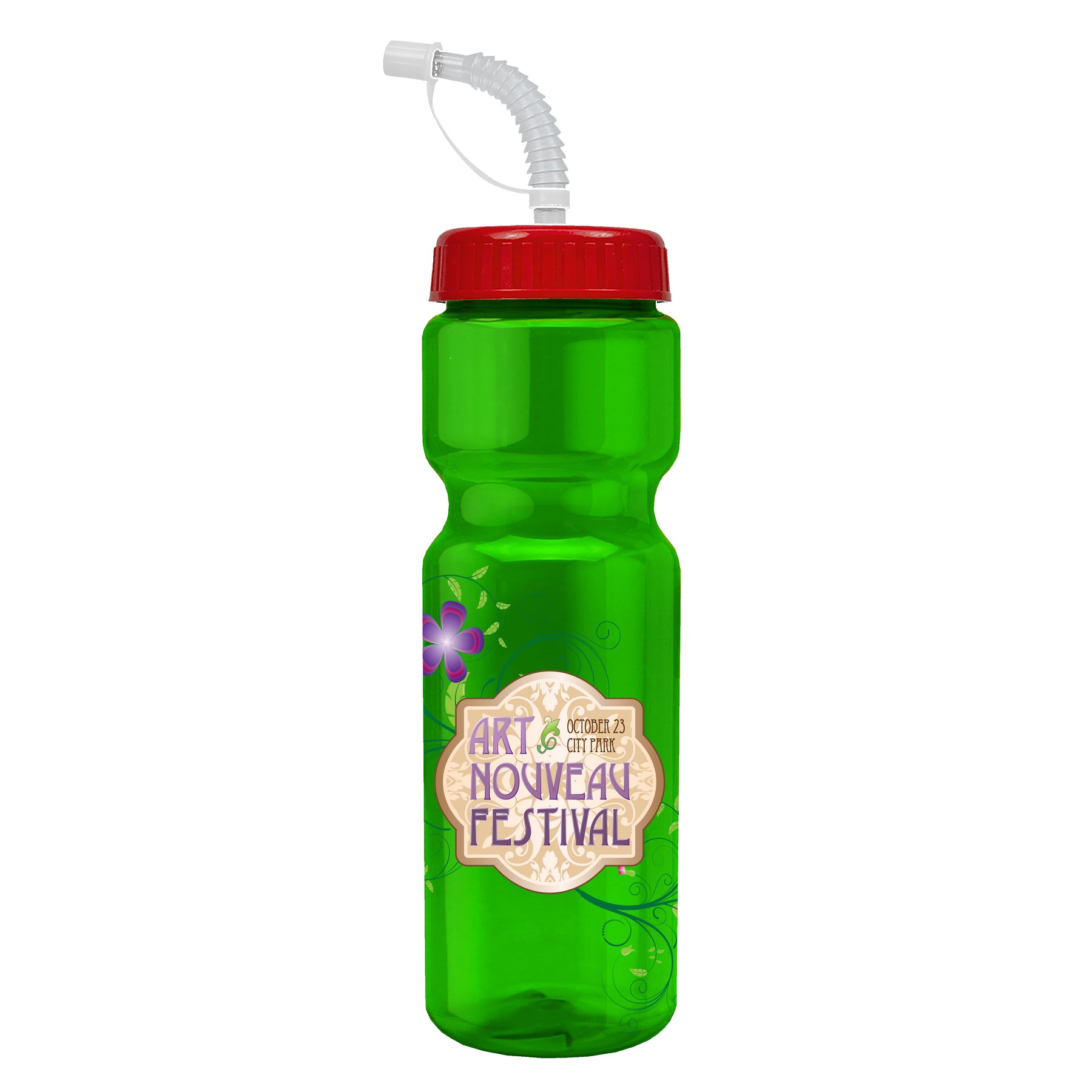 Picture of Garyline® Champ Bottle with Straw Lid - 28 oz.