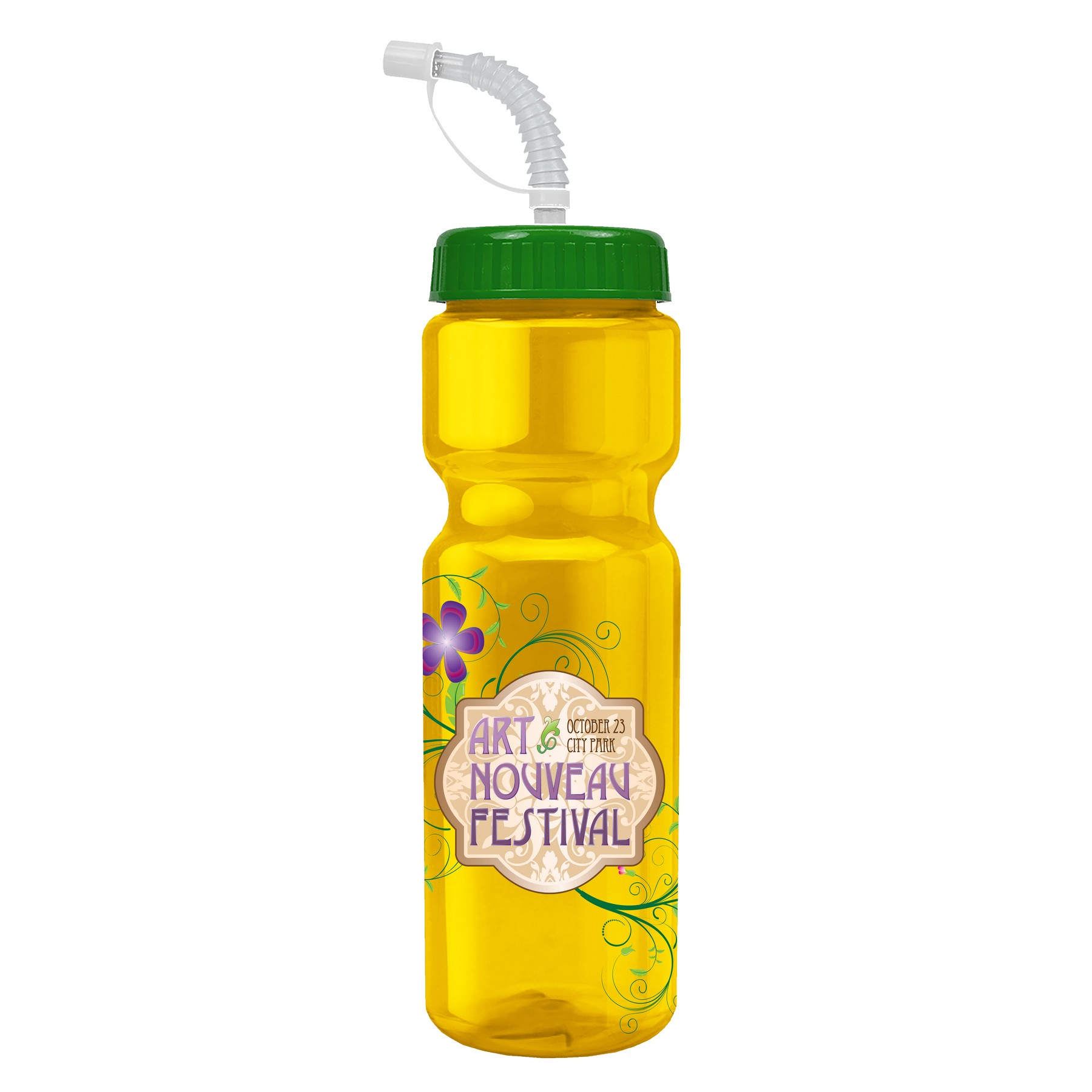 Picture of Garyline® Champ Bottle with Straw Lid - 28 oz.