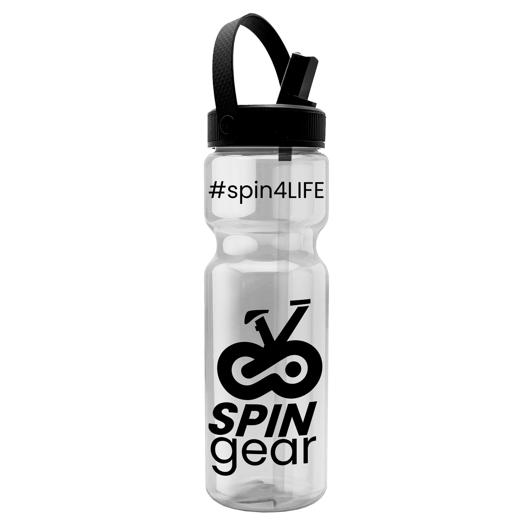 Picture of Garyline® Champ Bottle with Flip-Straw, Swivel-Handle Lid - 28 oz.