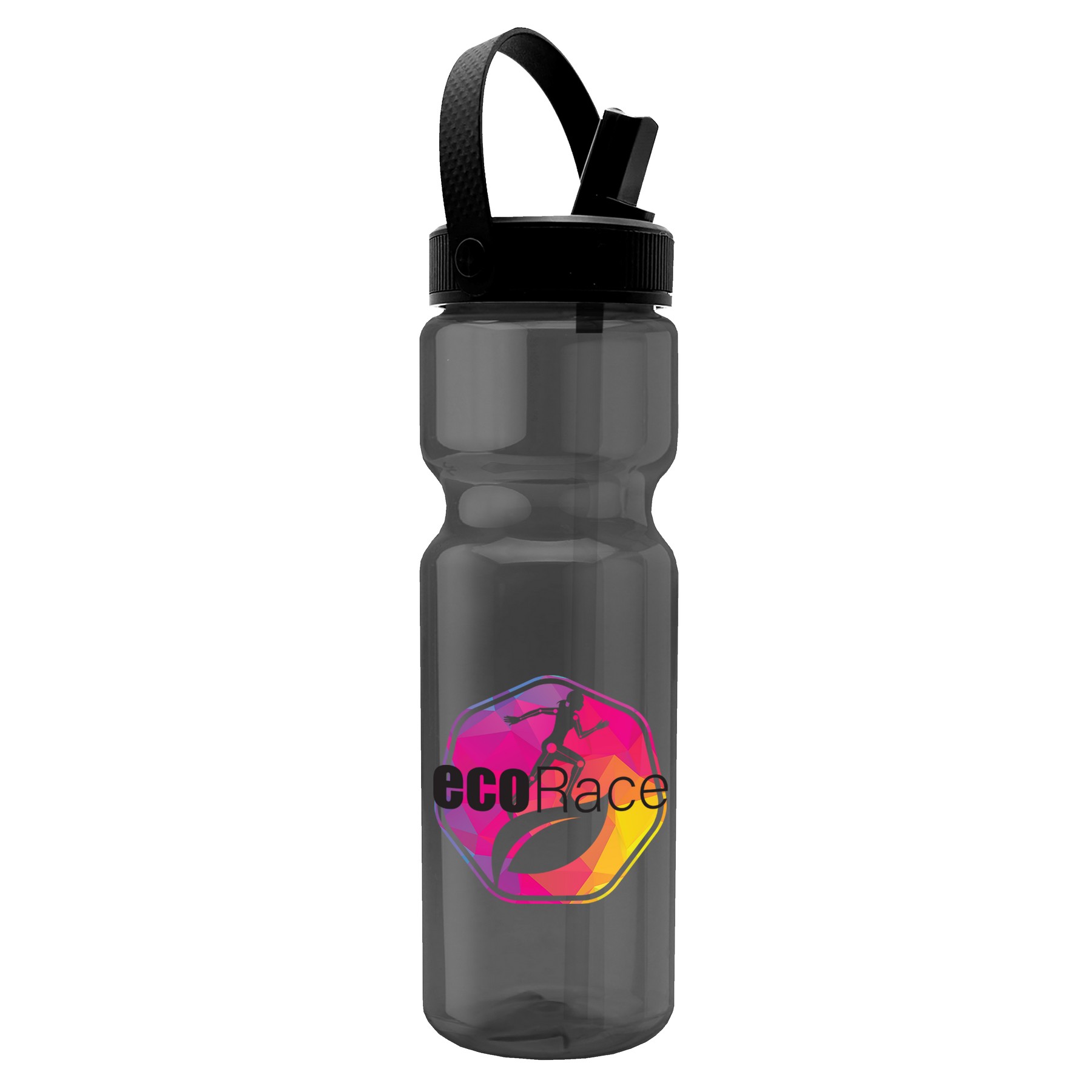Picture of Garyline® Champ Bottle with Flip-Straw, Swivel-Handle Lid - 28 oz.