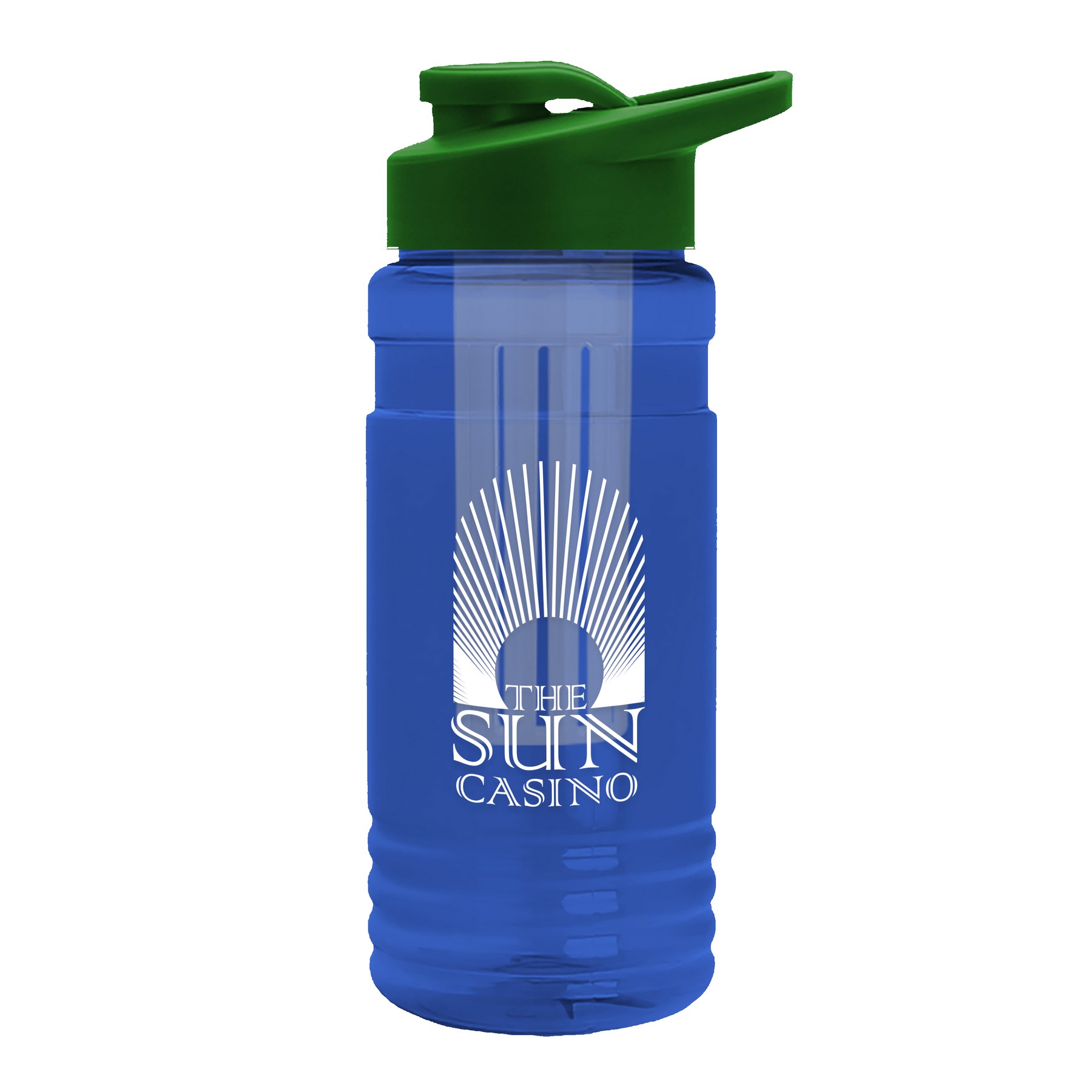 Picture of Garyline® Groove Tritan® Bottle with Drink-Thru Lid and Infuser - 20 oz.