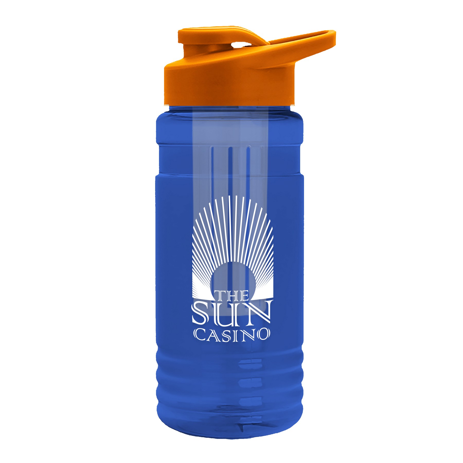 Picture of Garyline® Groove Tritan® Bottle with Drink-Thru Lid and Infuser - 20 oz.