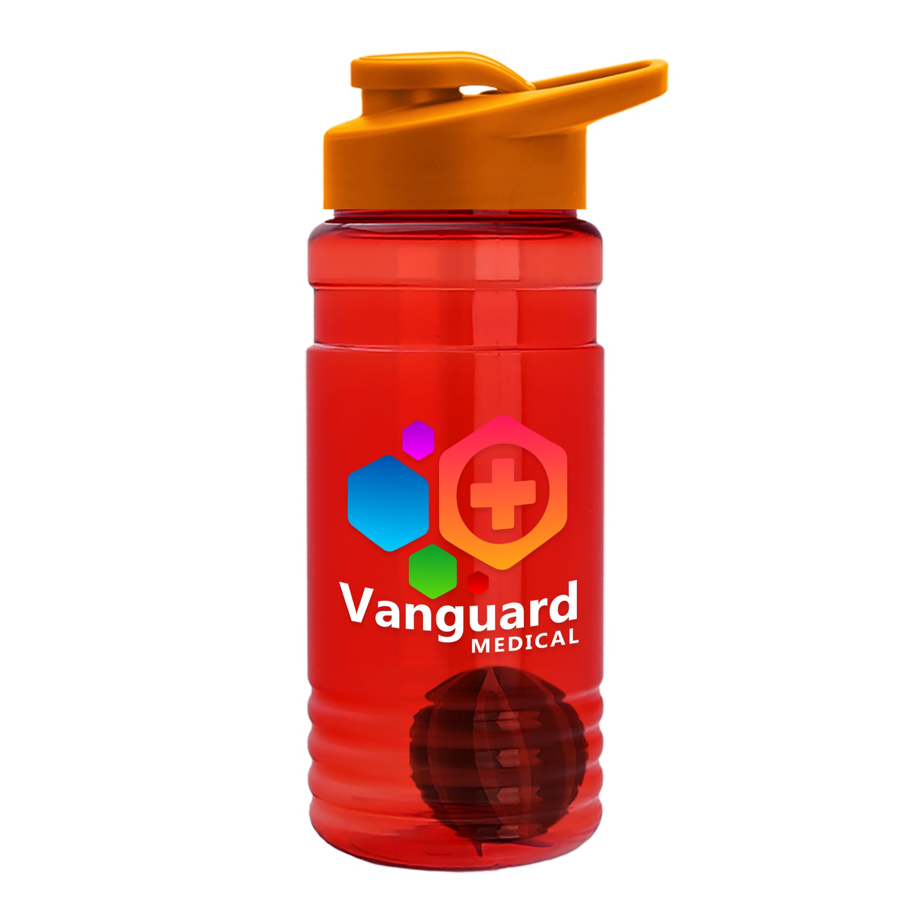 Picture of Garyline® Groove Tritan® Shaker Bottle with Drink-Thru Lid and Mixing Ball - 20 oz.