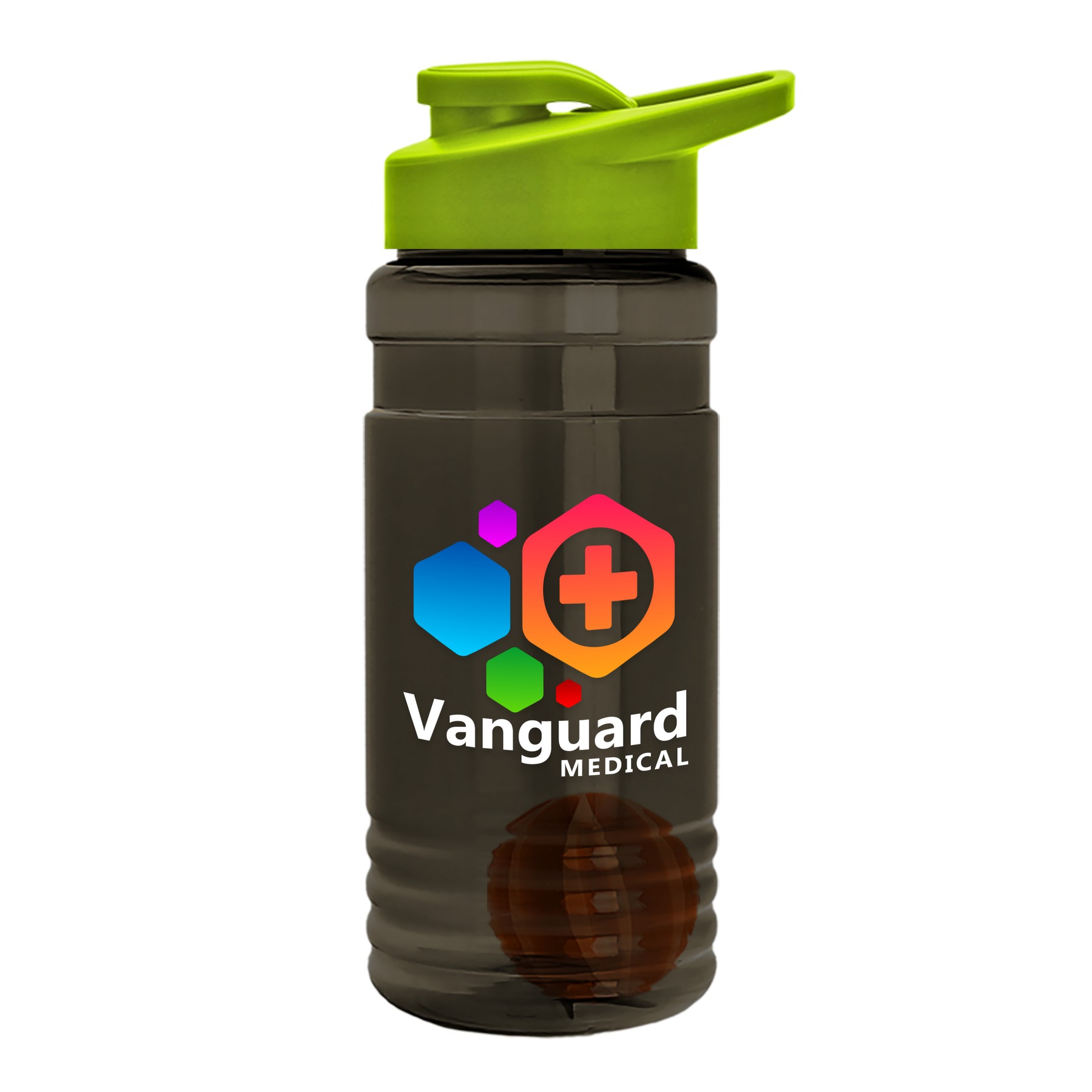 Picture of Garyline® Groove Tritan® Shaker Bottle with Drink-Thru Lid and Mixing Ball - 20 oz.