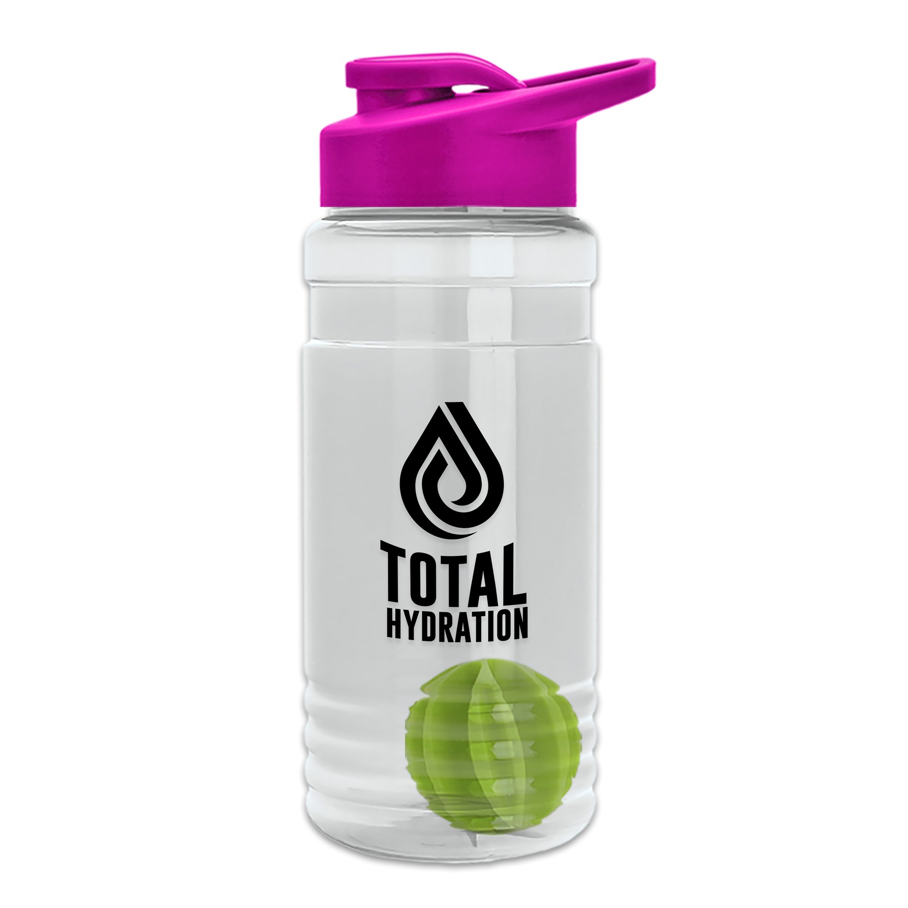 Picture of Garyline® Groove Tritan® Shaker Bottle with Drink-Thru Lid and Mixing Ball - 20 oz.