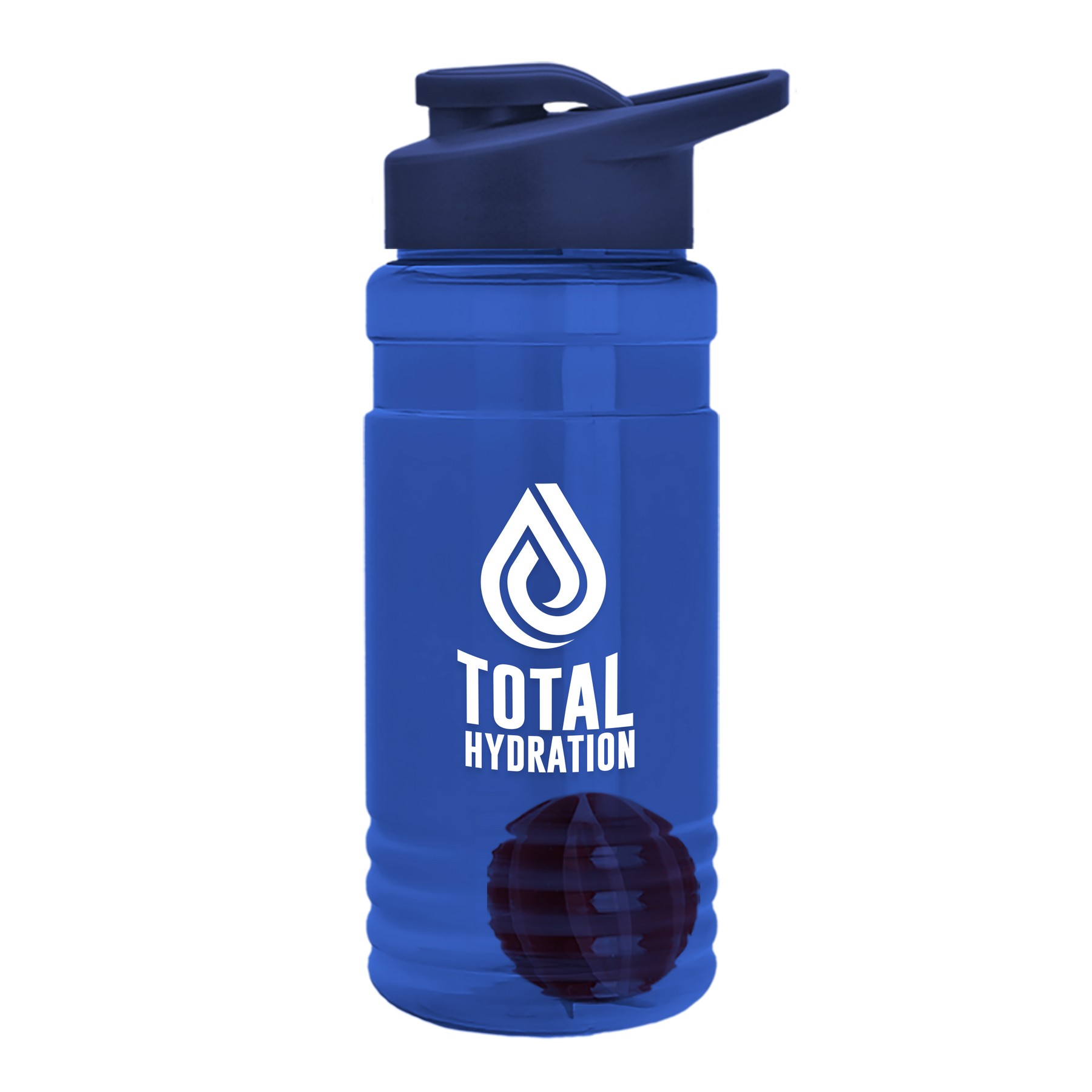 Picture of Garyline® Groove Tritan® Shaker Bottle with Drink-Thru Lid and Mixing Ball - 20 oz.