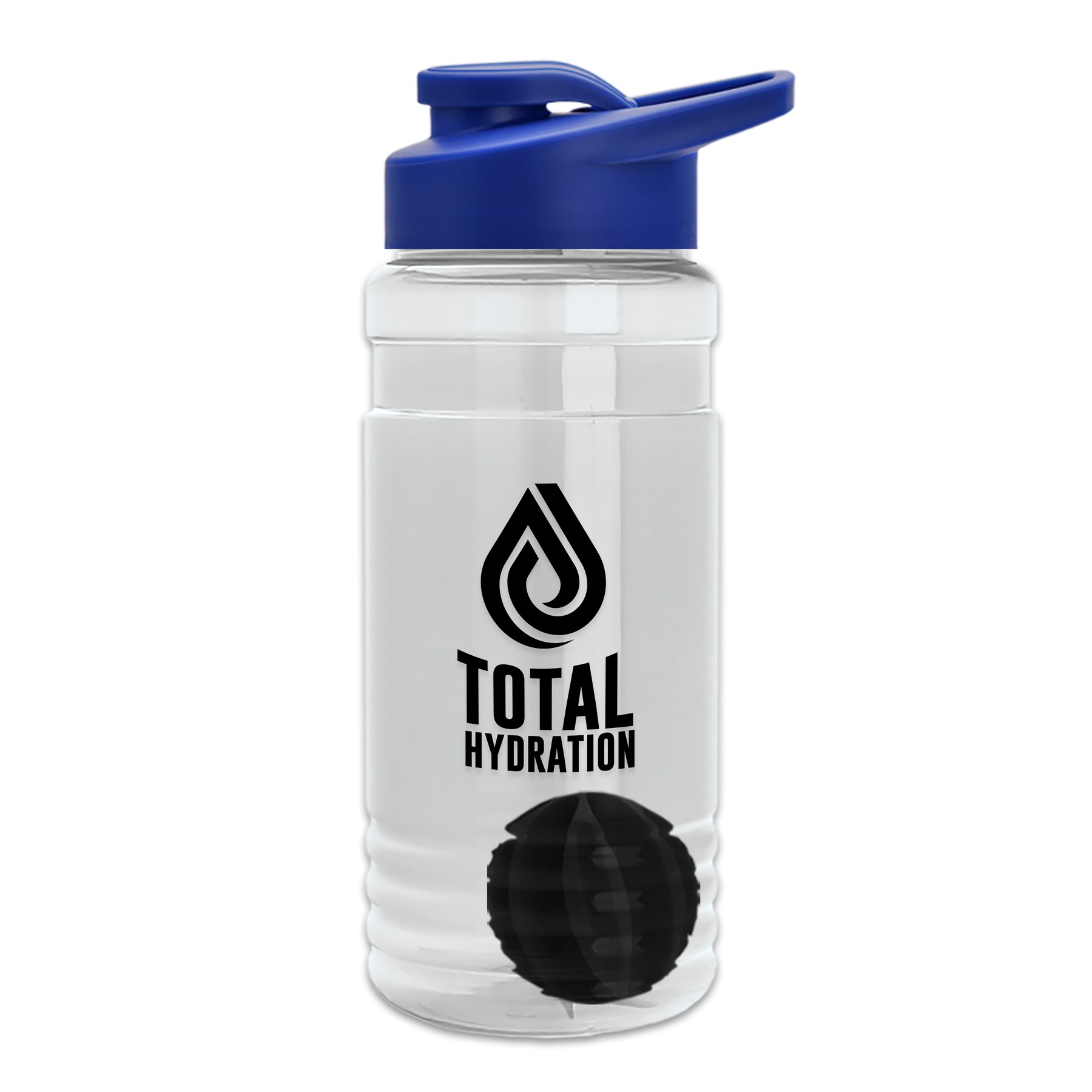 Picture of Garyline® Groove Tritan® Shaker Bottle with Drink-Thru Lid and Mixing Ball - 20 oz.