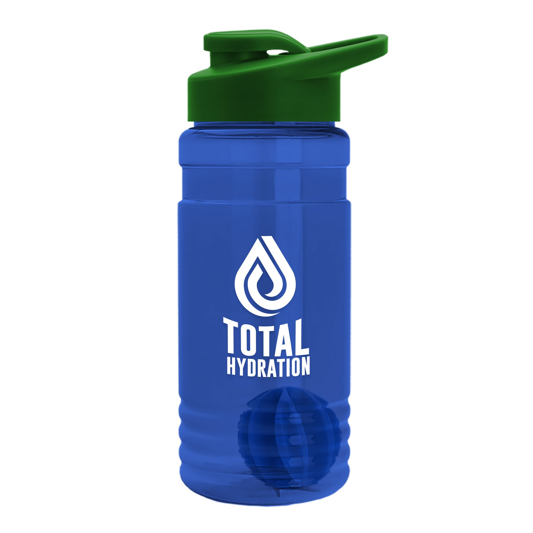 Picture of Garyline® Groove Tritan® Shaker Bottle with Drink-Thru Lid and Mixing Ball - 20 oz.