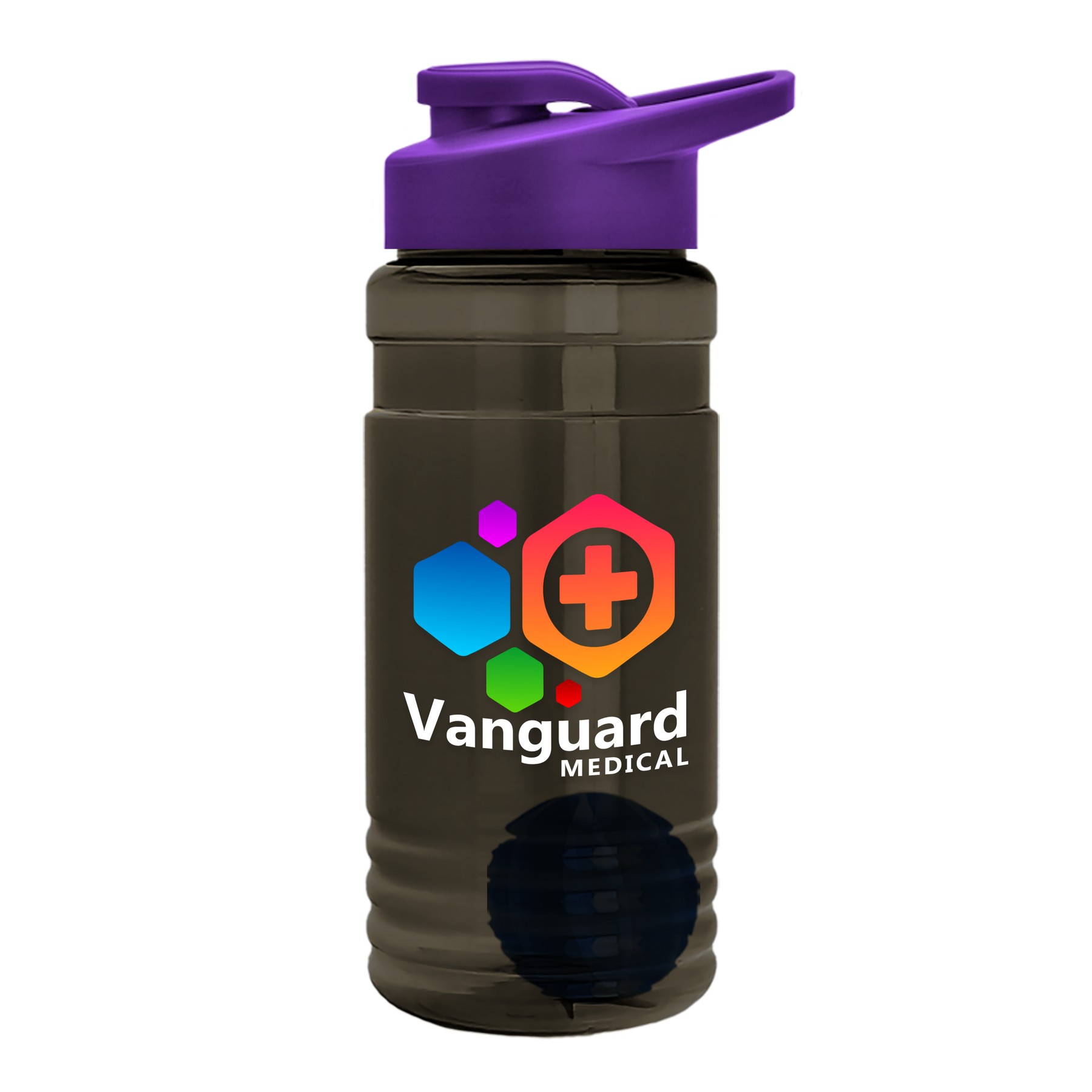 Picture of Garyline® Groove Tritan® Shaker Bottle with Drink-Thru Lid and Mixing Ball - 20 oz.