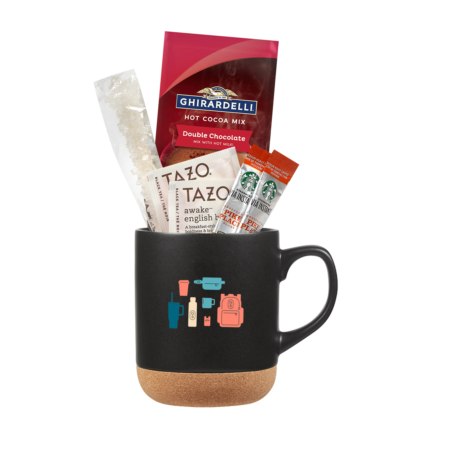 Picture of 14 oz Corky Mug - Coffee Gift Set A
