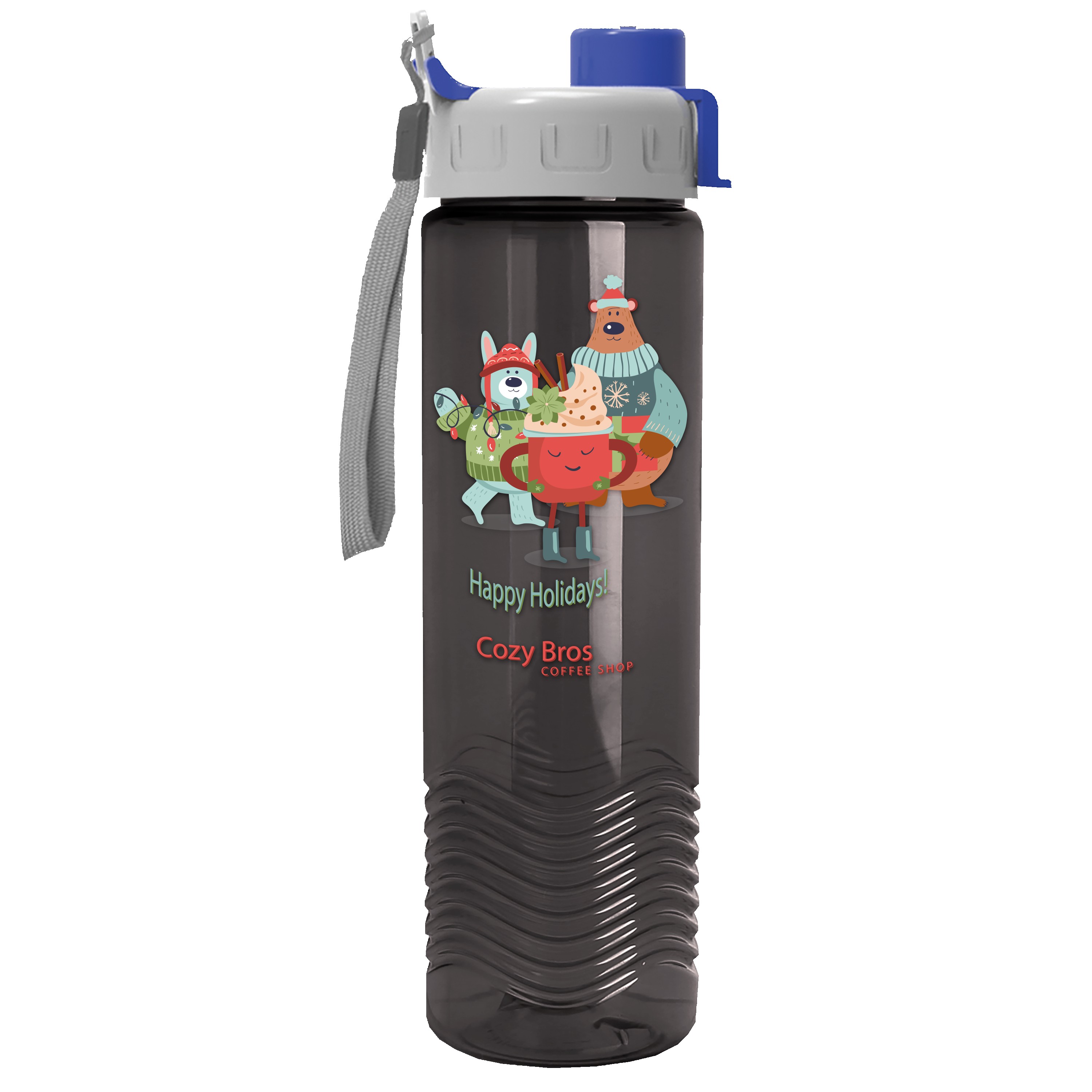 Picture of Garyline® Wave Tritan® Bottle with Quick-Snap Lid - 24 oz.