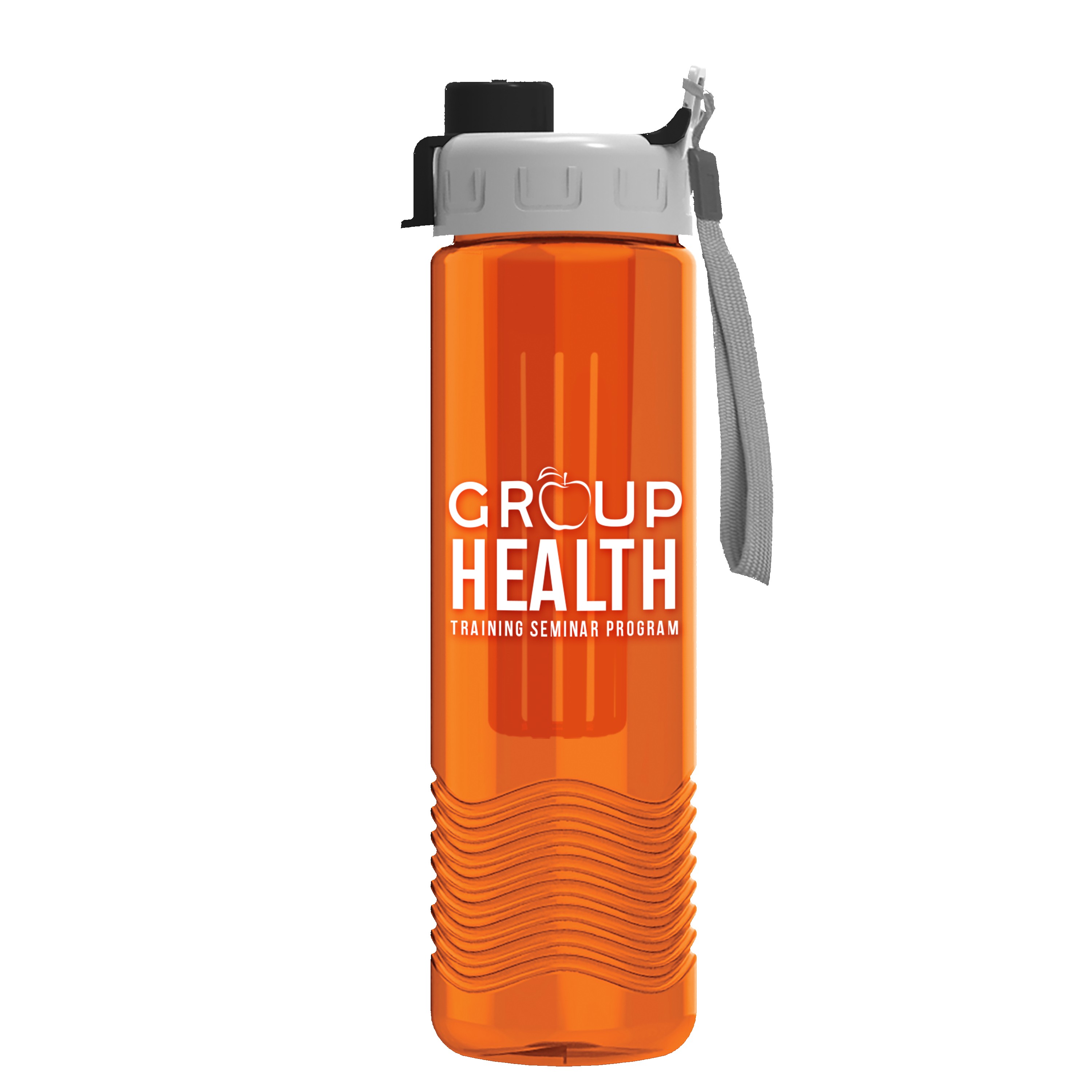 Picture of Garyline® Wave Tritan® Bottle with Quick-Snap Lid and Infuser - 24 oz.