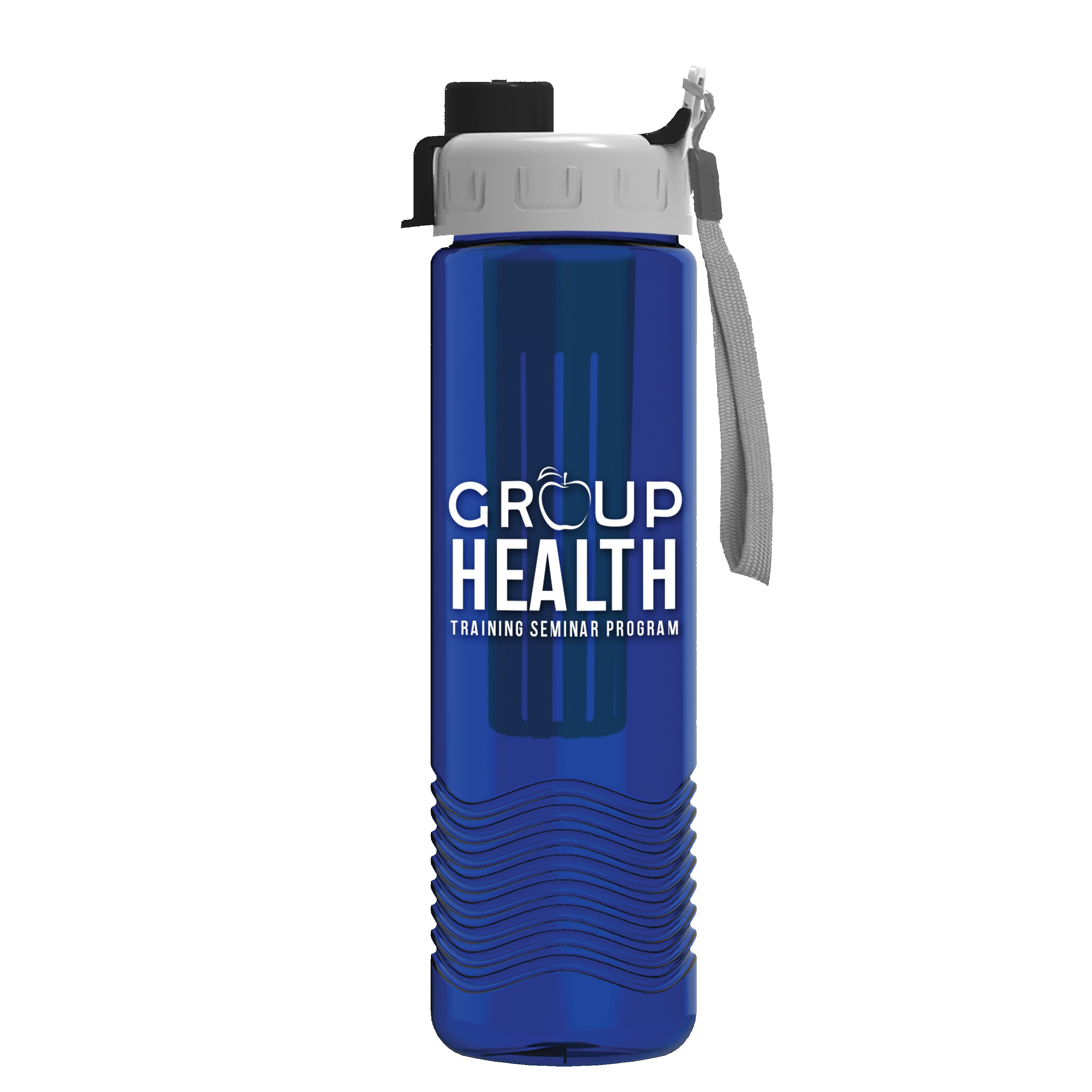 Picture of Garyline® Wave Tritan® Bottle with Quick-Snap Lid and Infuser - 24 oz.