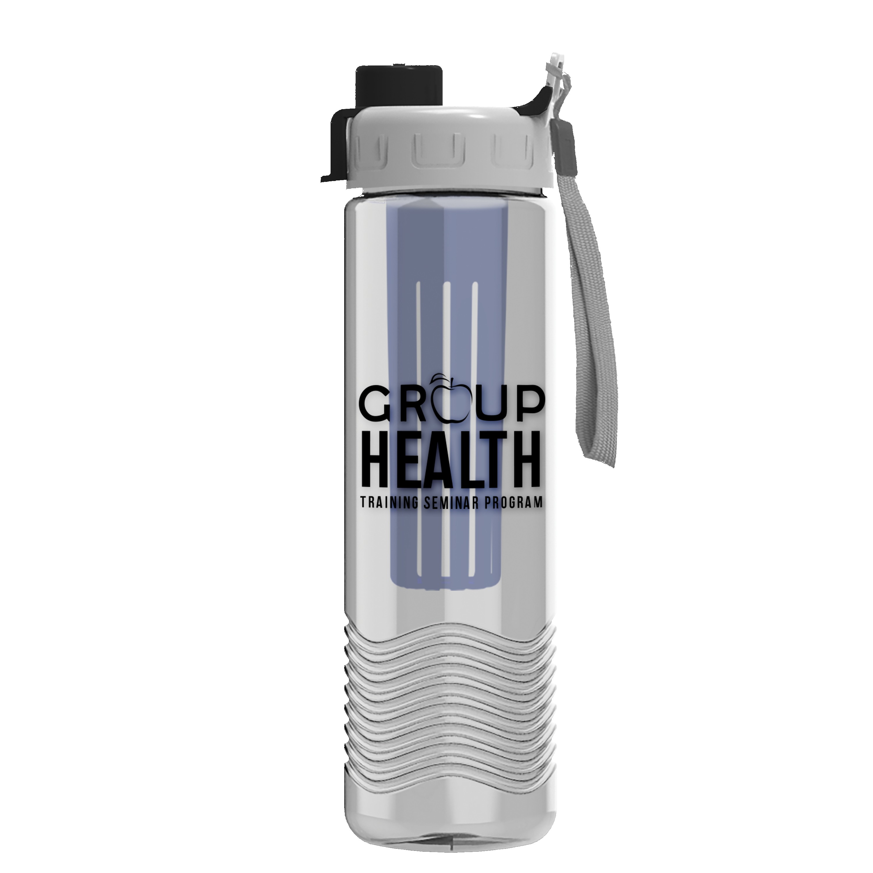 Picture of Garyline® Wave Tritan® Bottle with Quick-Snap Lid and Infuser - 24 oz.