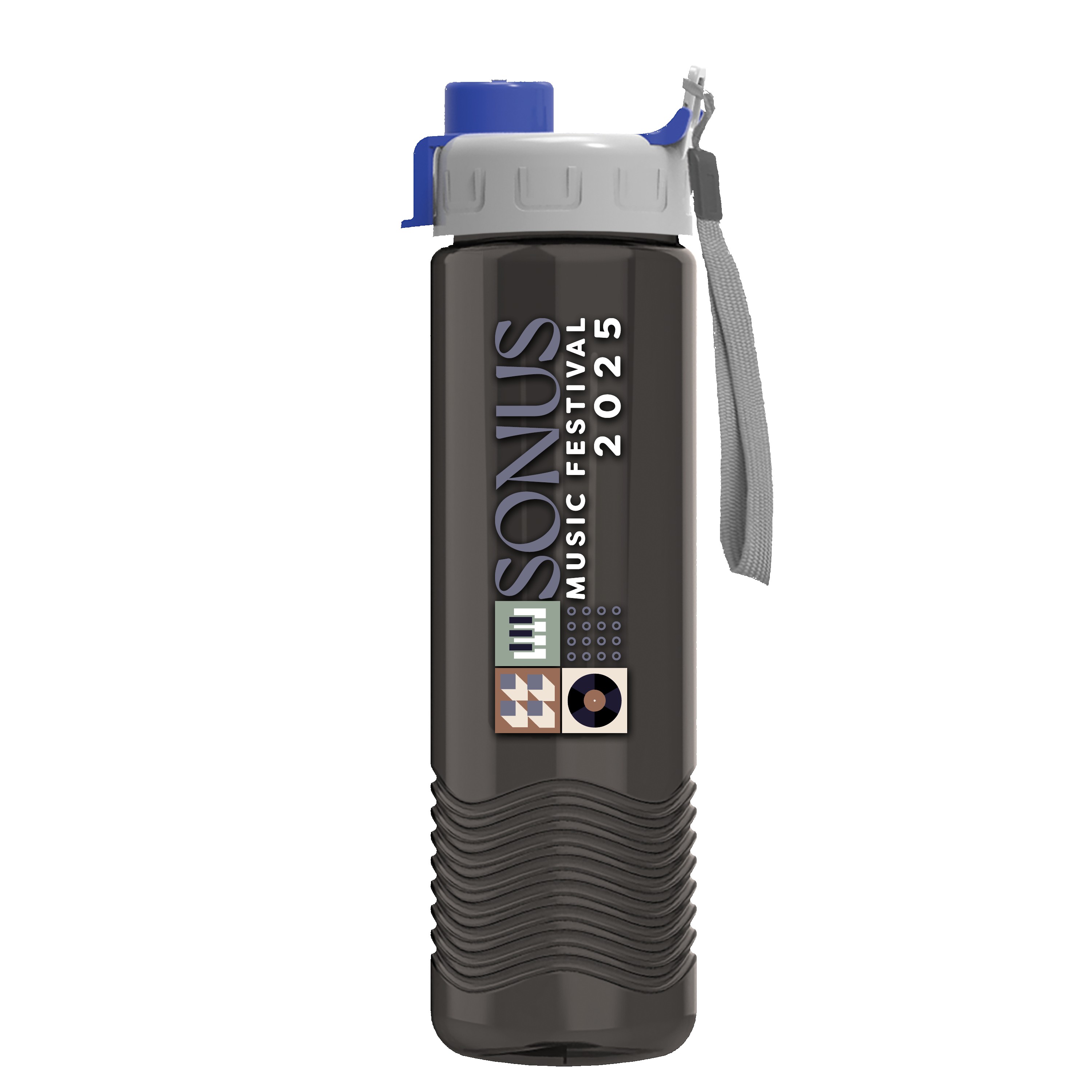 Picture of Garyline® Wave Tritan® Bottle with Quick-Snap Lid and Infuser - 24 oz.