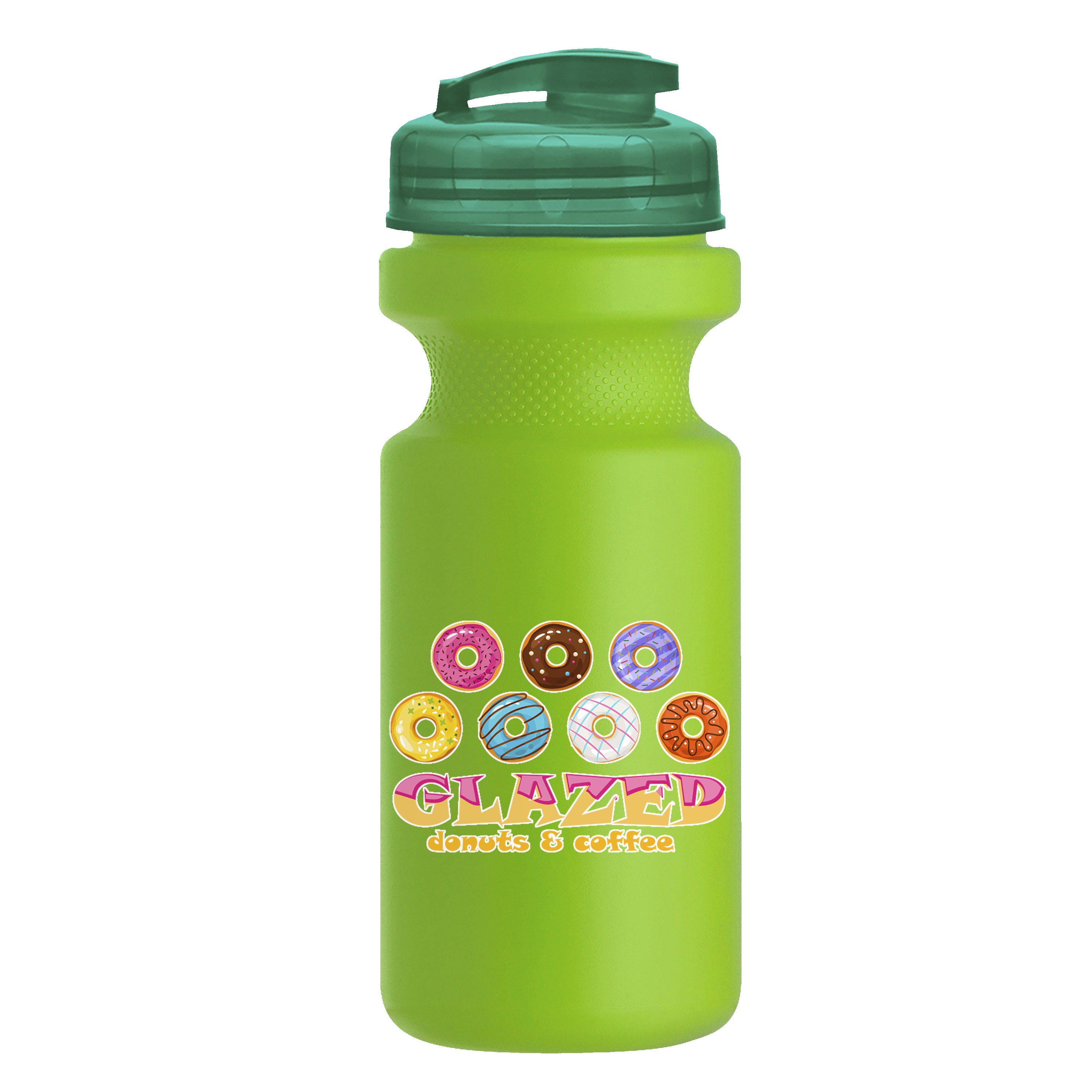 Picture of Garyline® Recycled Bike Bottle with Flip-Top Lid - 22 oz.