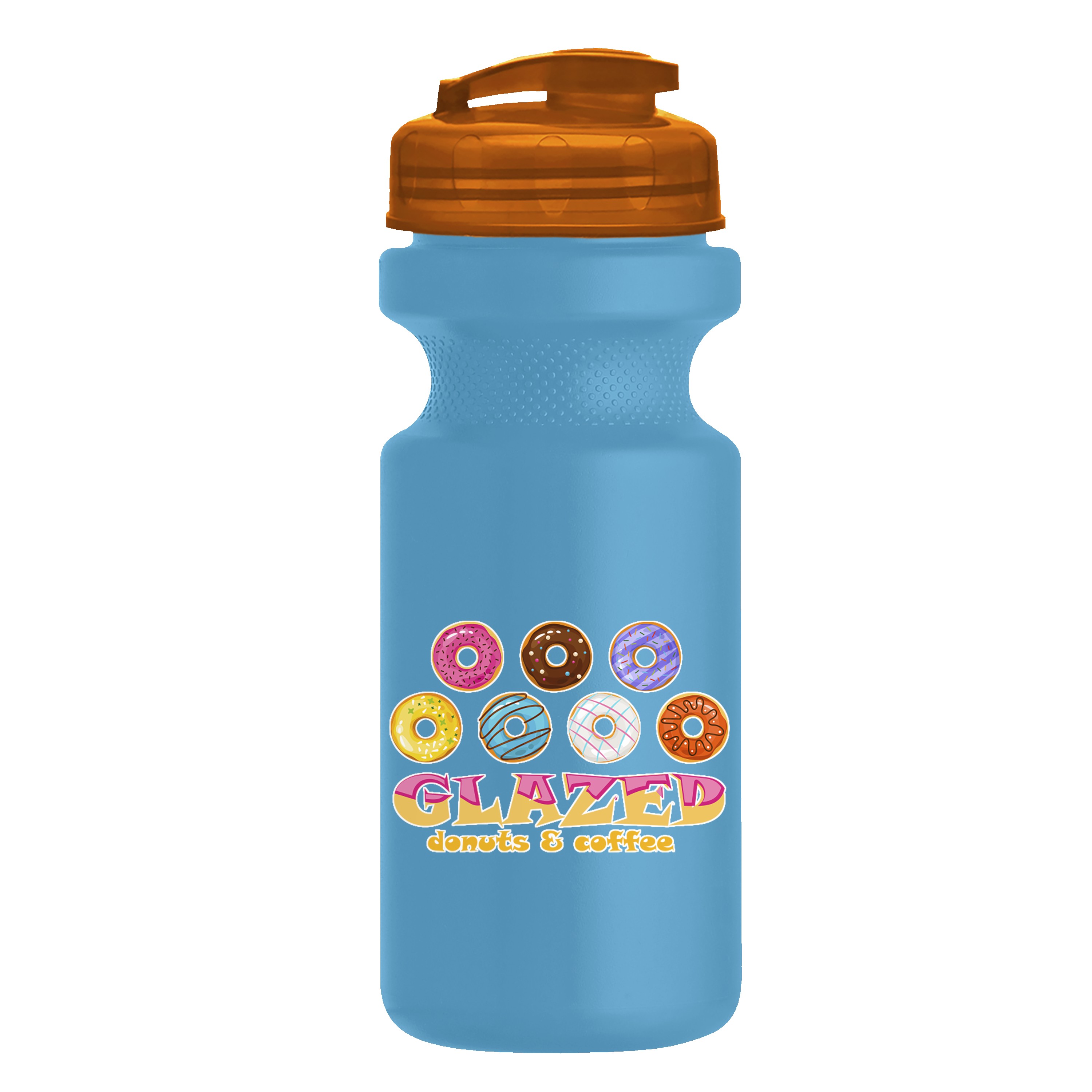 Picture of Garyline® Recycled Bike Bottle with Flip-Top Lid - 22 oz.